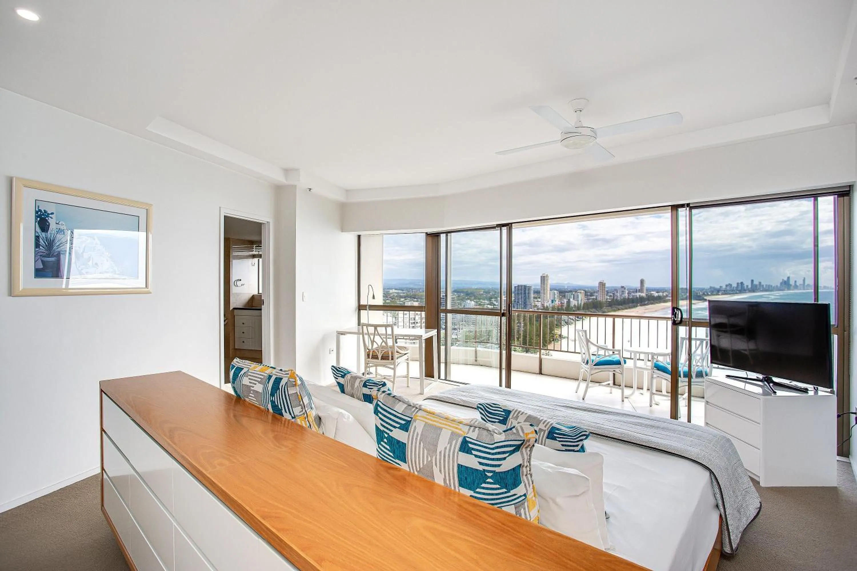 Bed in Gemini Court Holiday Apartments