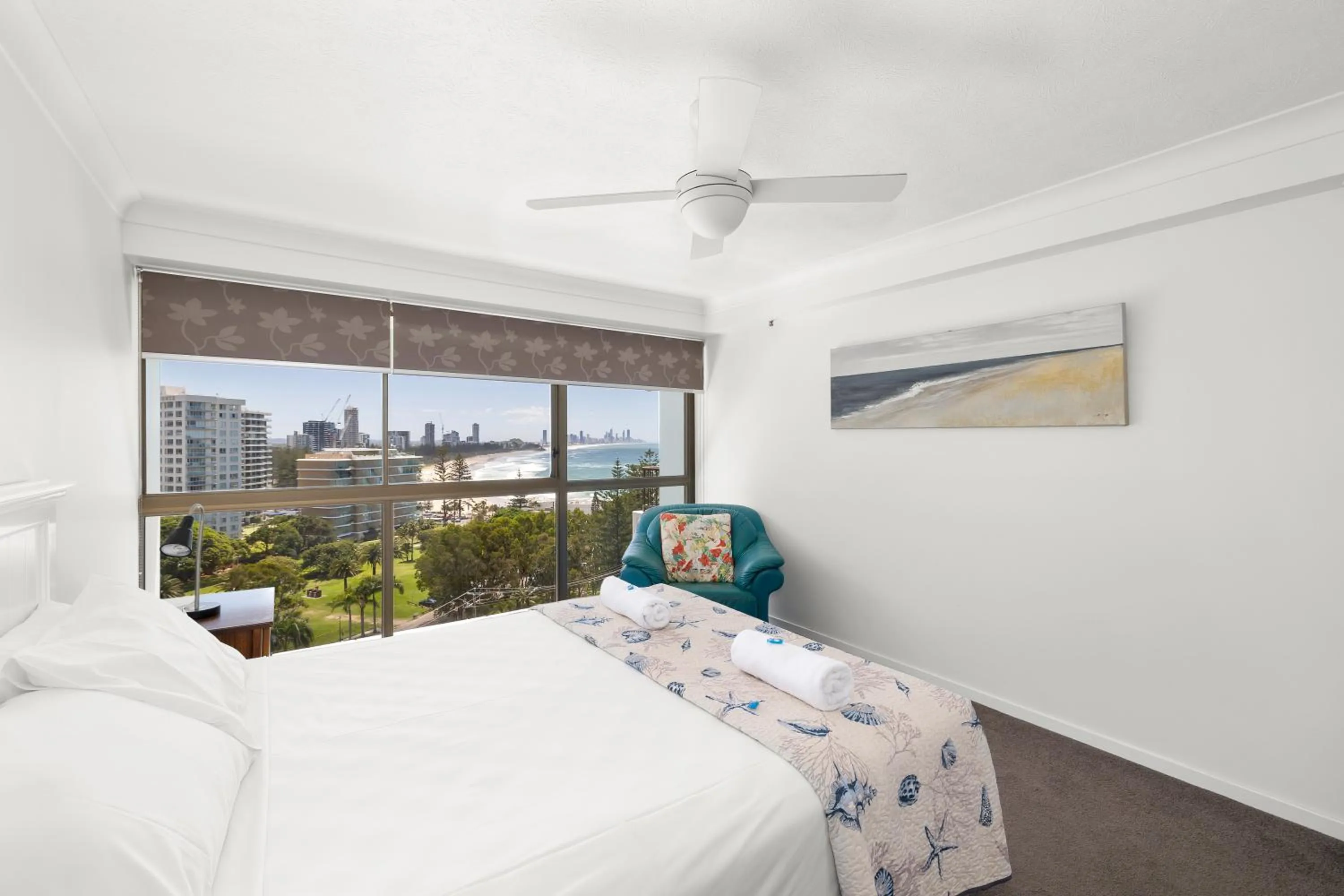 Bed in Gemini Court Holiday Apartments