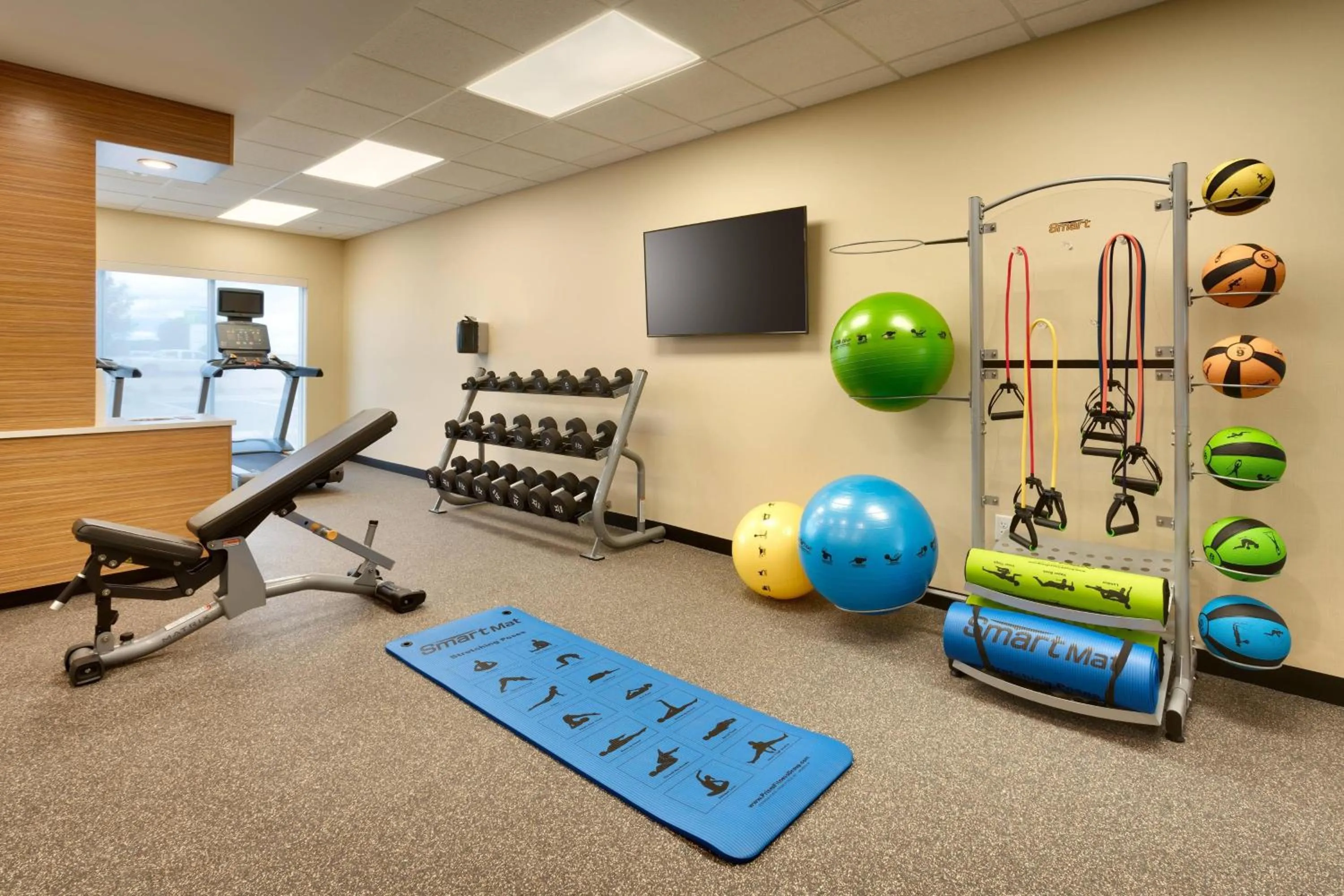 Fitness centre/facilities in TownePlace Suites by Marriott Clovis