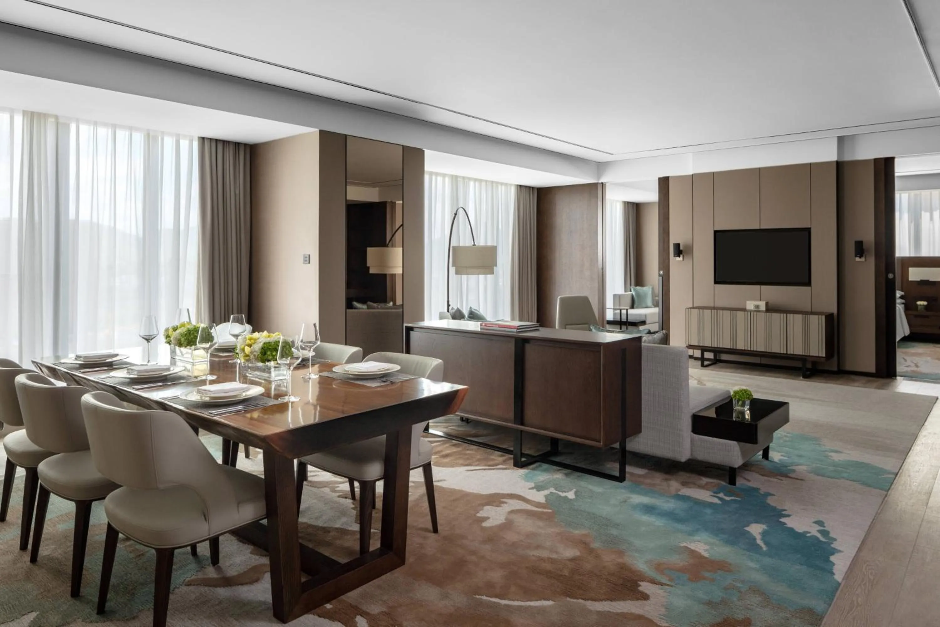 Living room in Hangzhou Marriott Hotel Lin'an