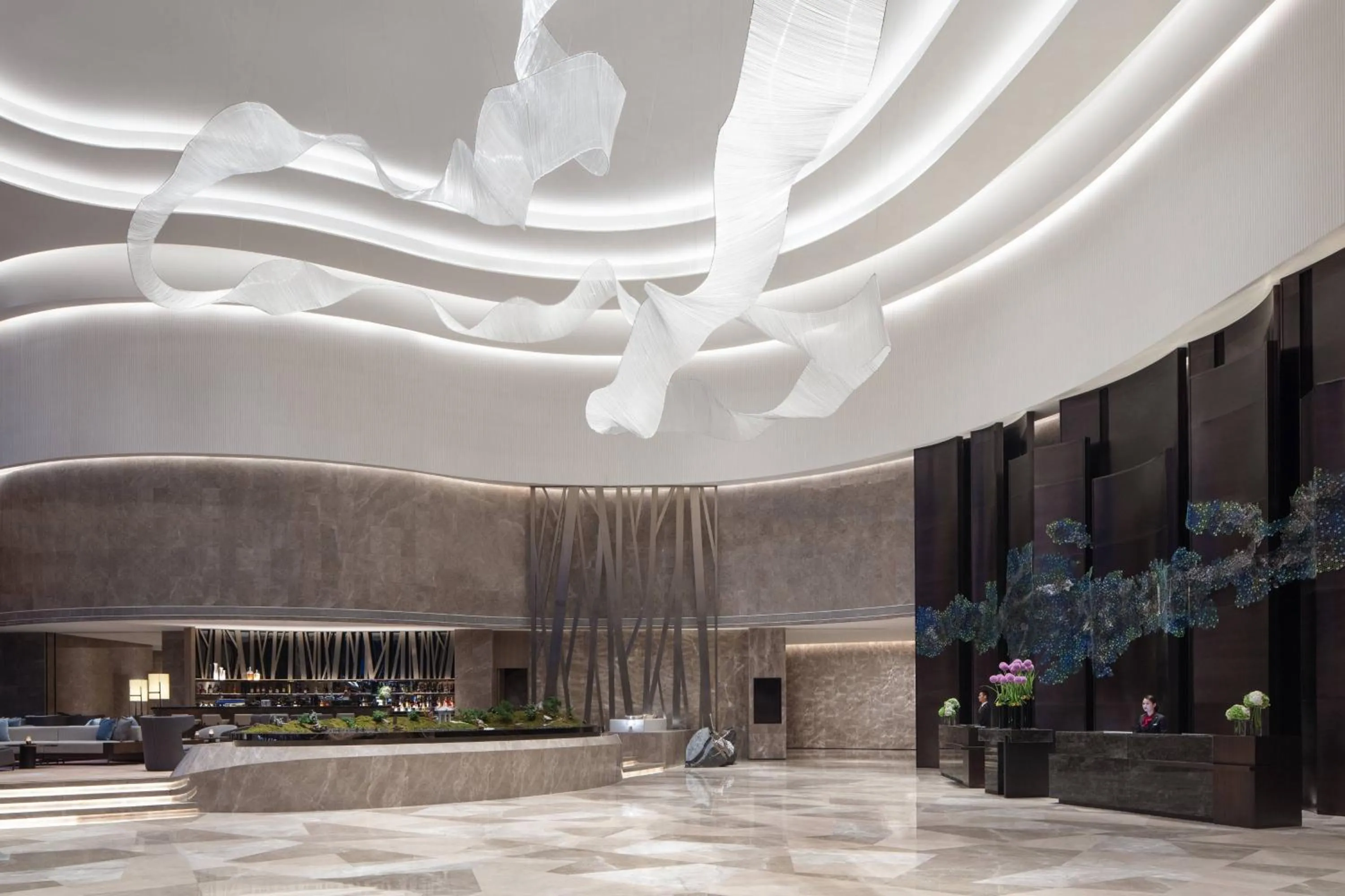Lobby or reception in Hangzhou Marriott Hotel Lin'an