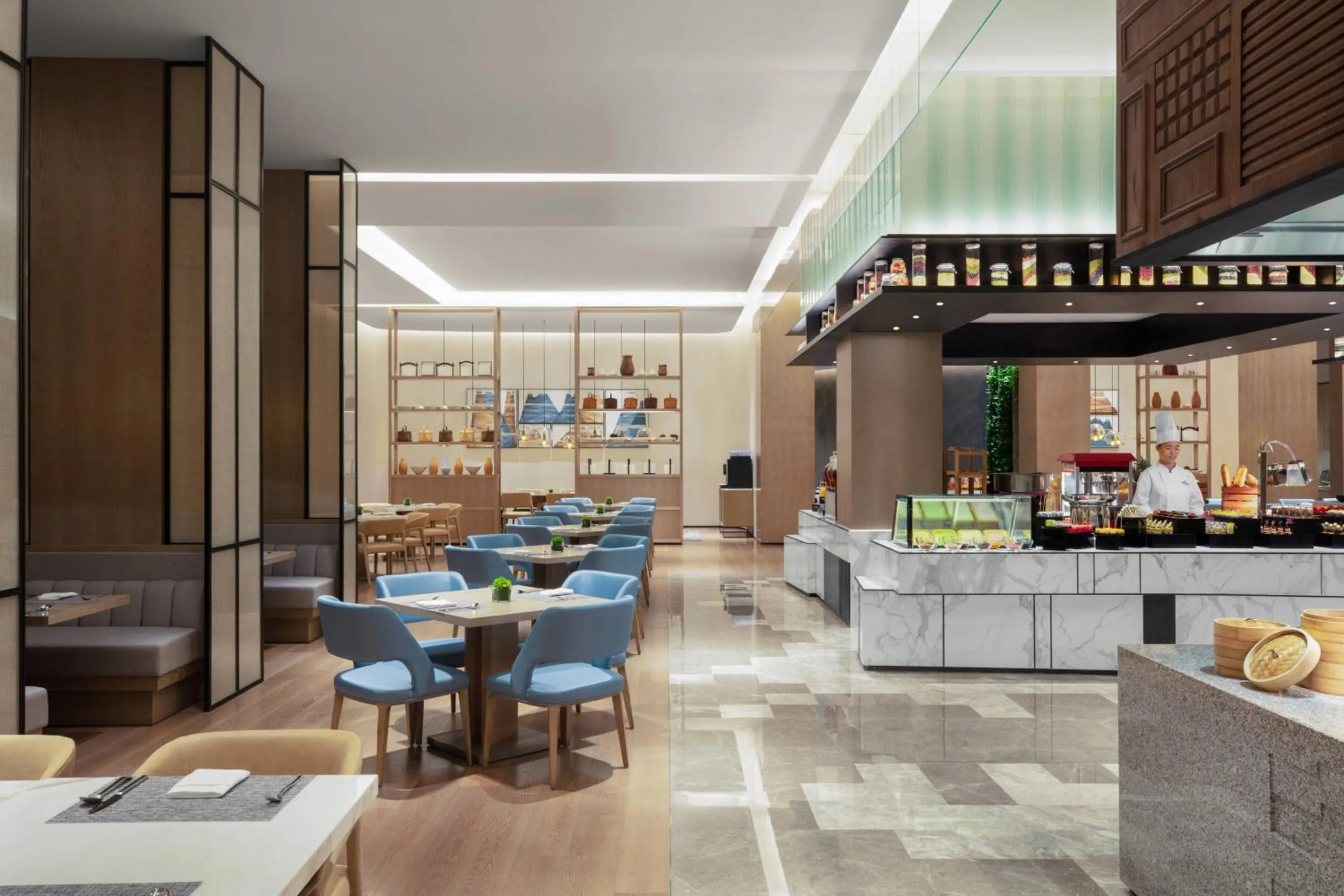 Kitchen or kitchenette in Hangzhou Marriott Hotel Lin'an