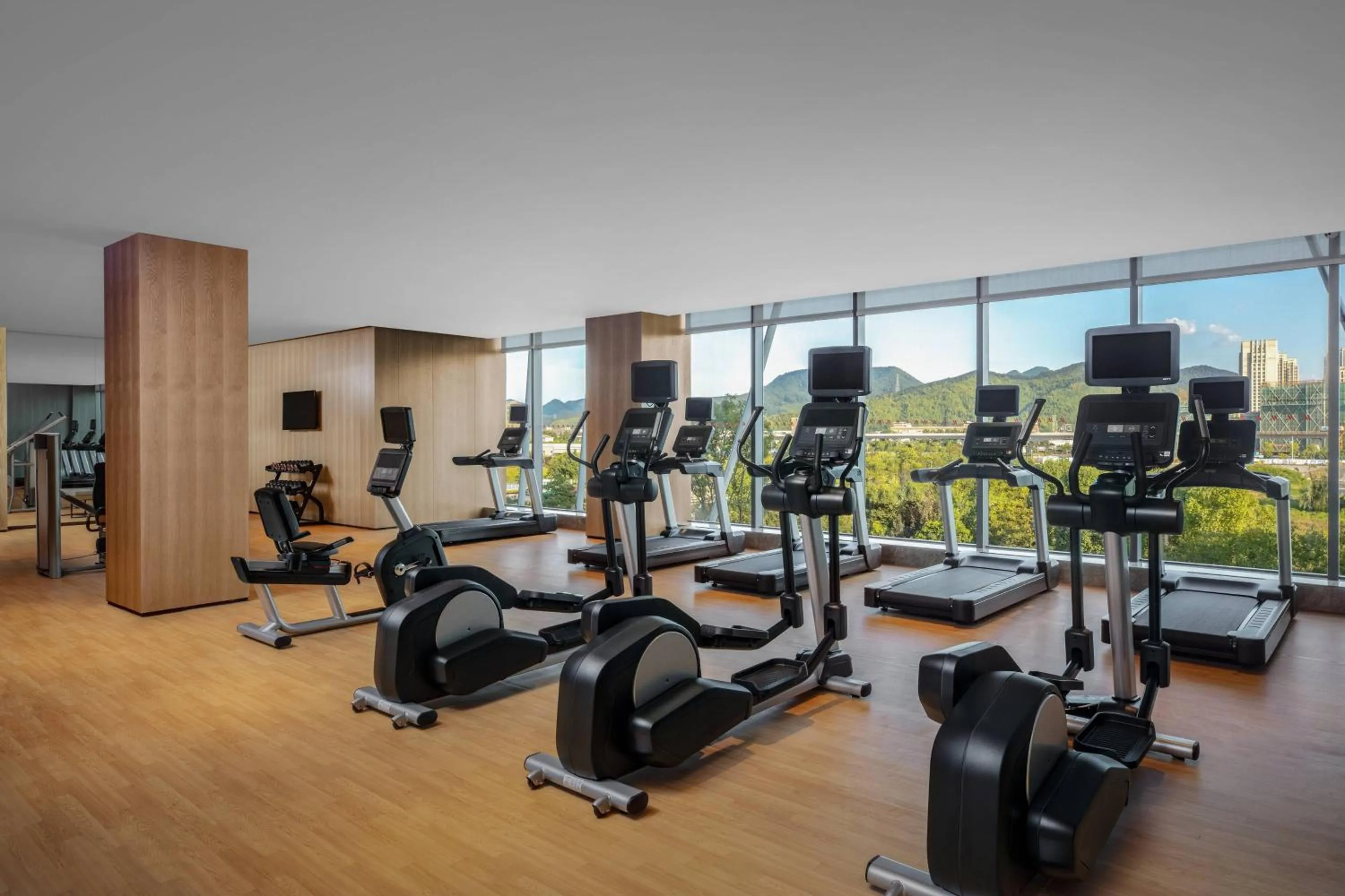 Fitness centre/facilities in Hangzhou Marriott Hotel Lin'an