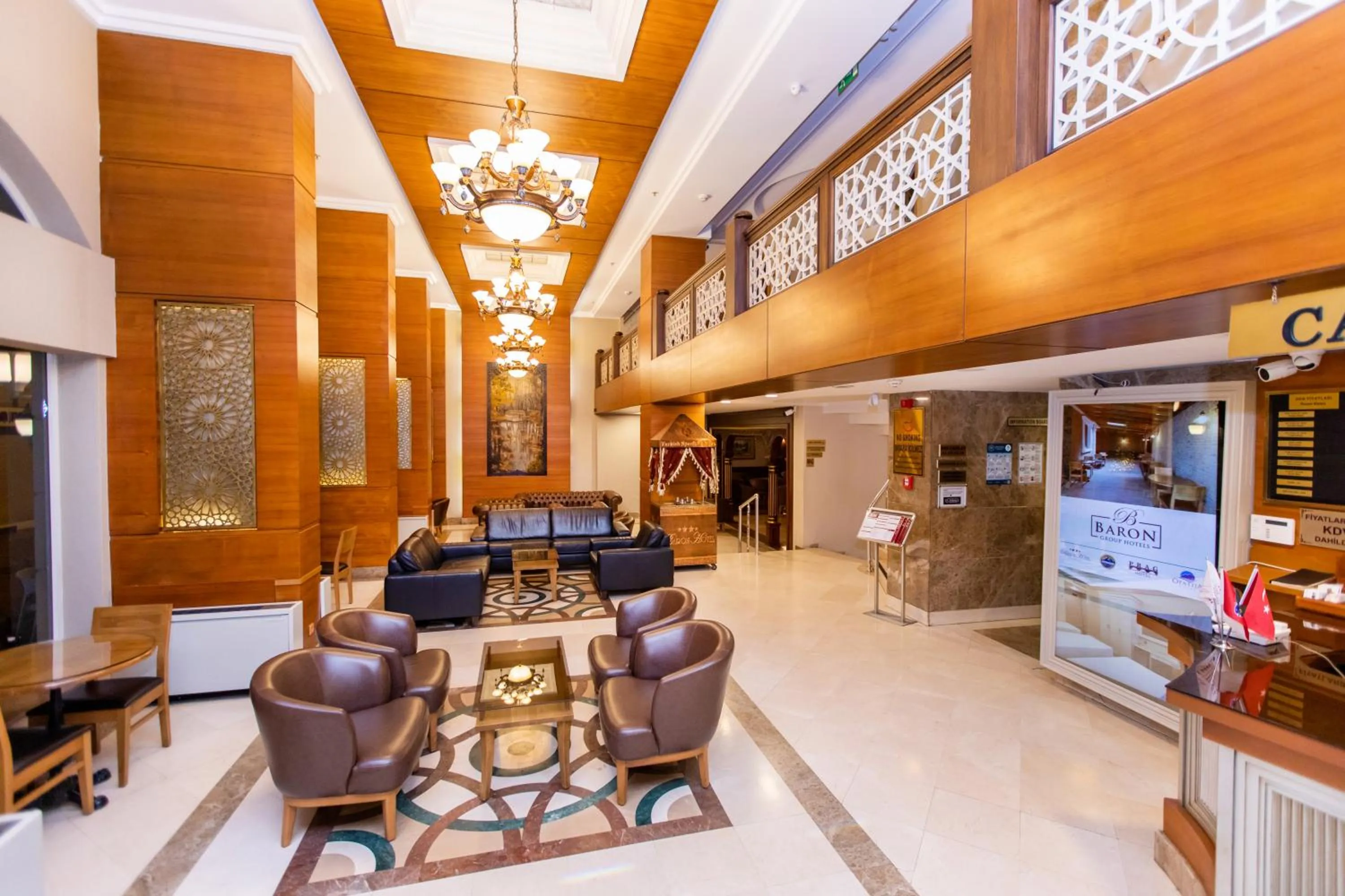 Lobby or reception in Baron Hotel & Spa