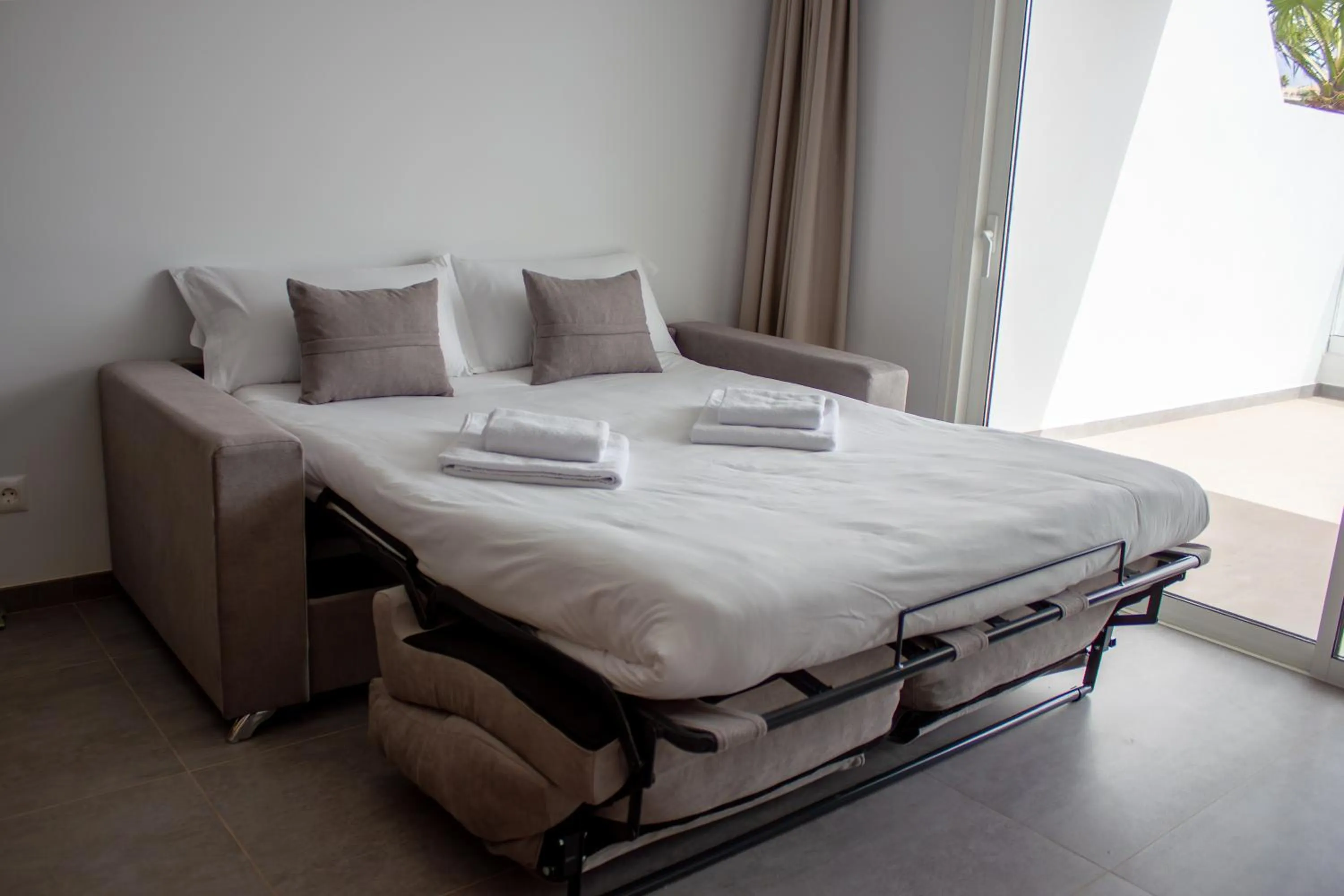 Living room, Bed in Costa Adeje Garden Aparthotel