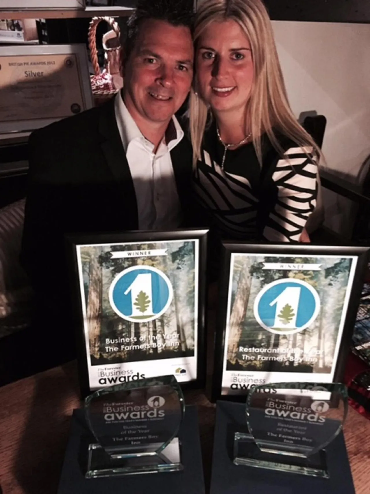 Certificate/Award in The Farmers Boy Inn Guest House