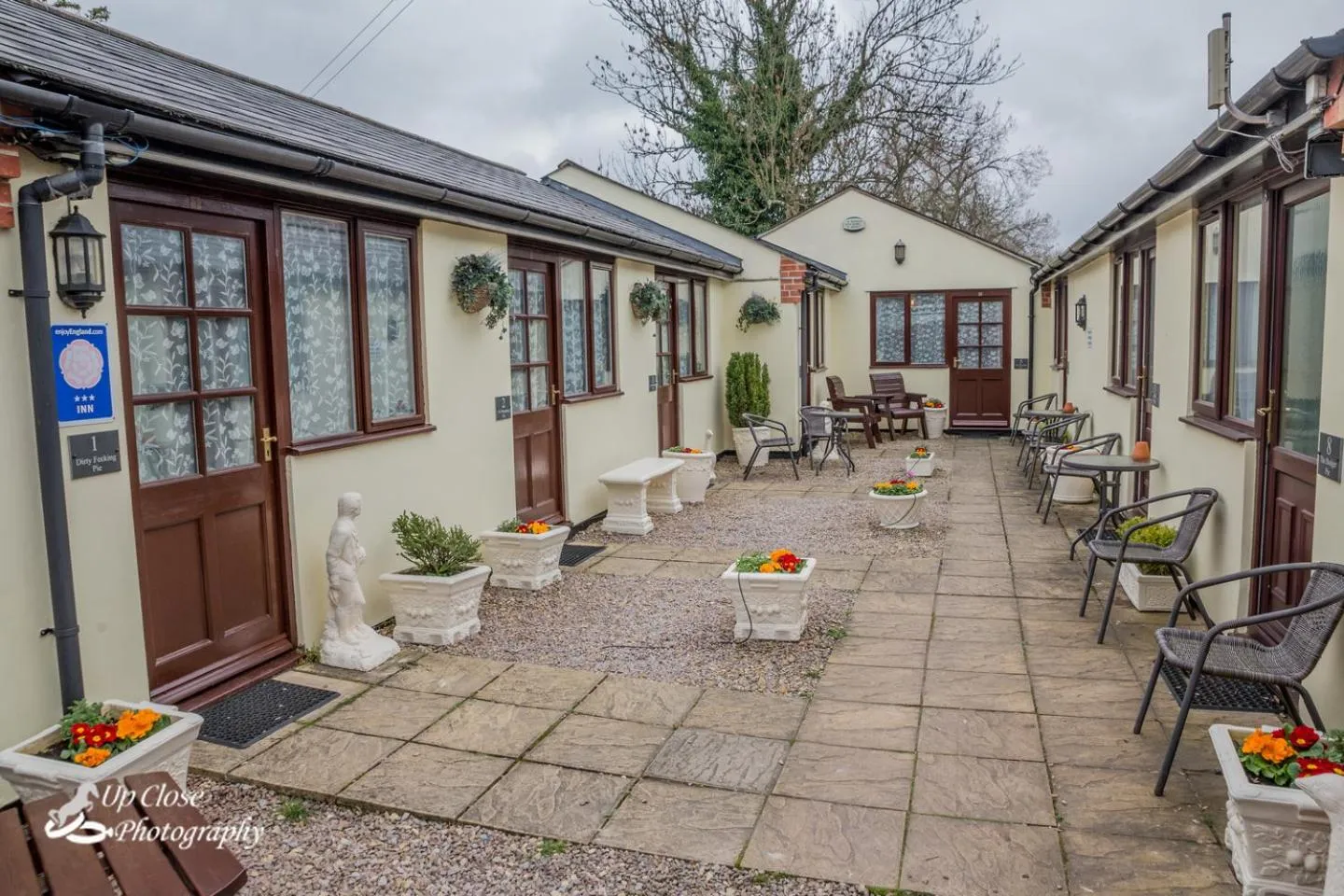 Patio in The Farmers Boy Inn Guest House