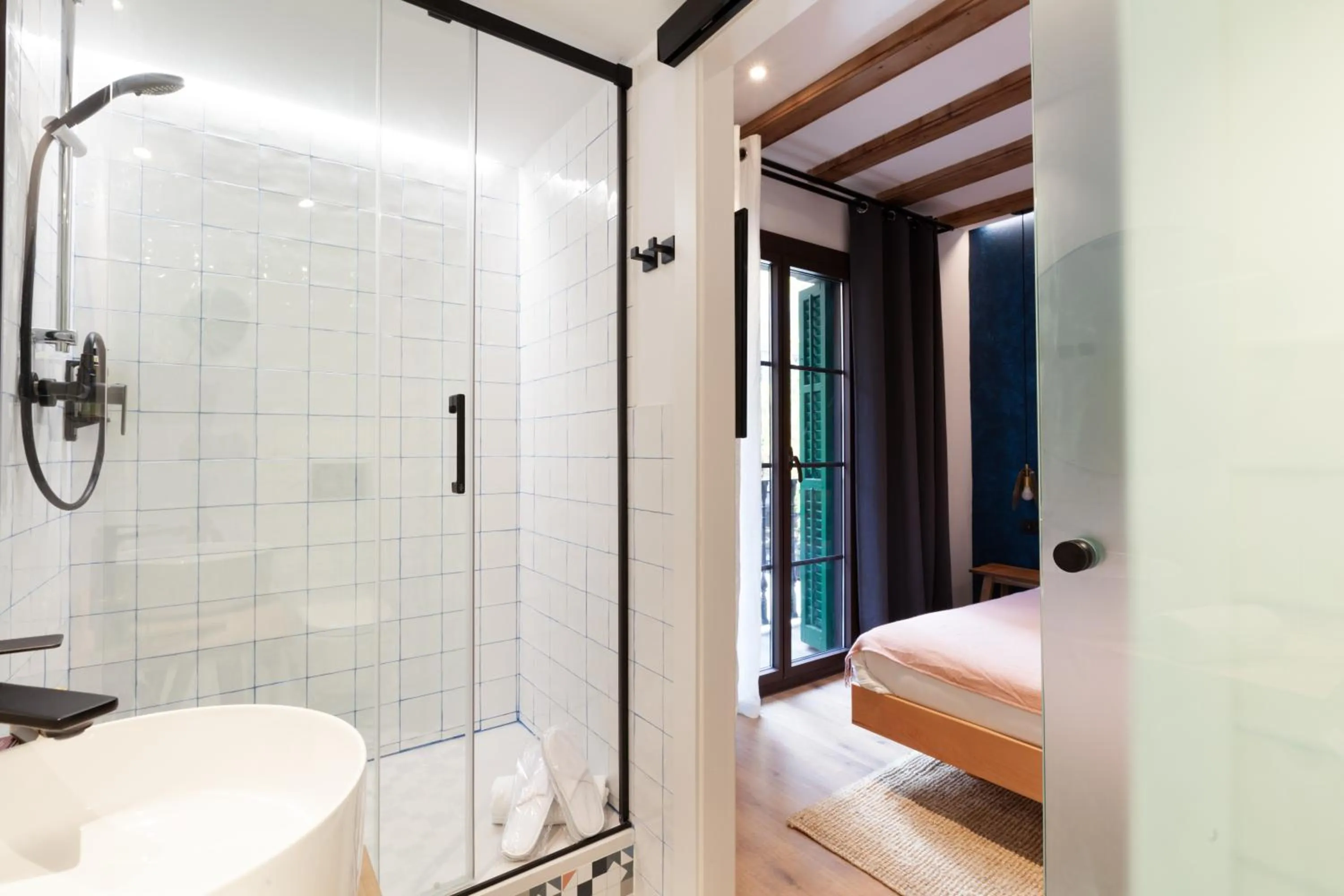 Bathroom, Bed in Casa Vaganto