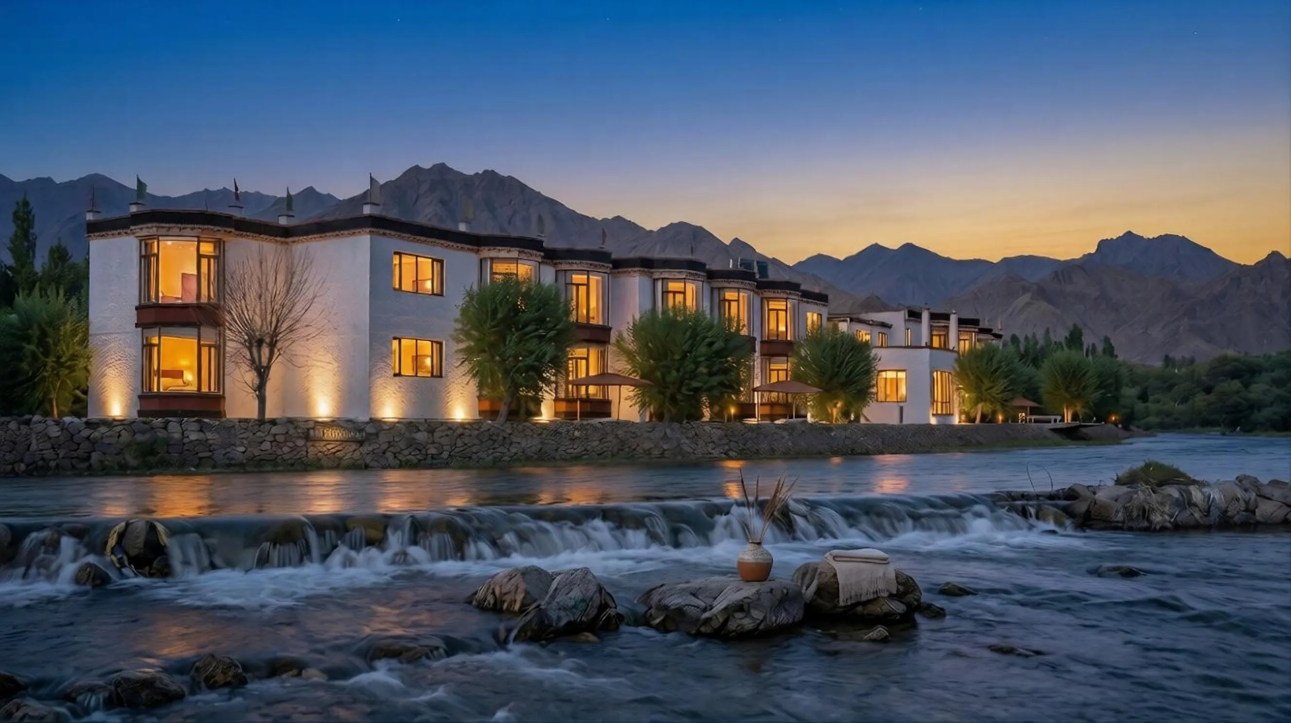 Property building in The Nature Residency - A Riverside Resort in Leh