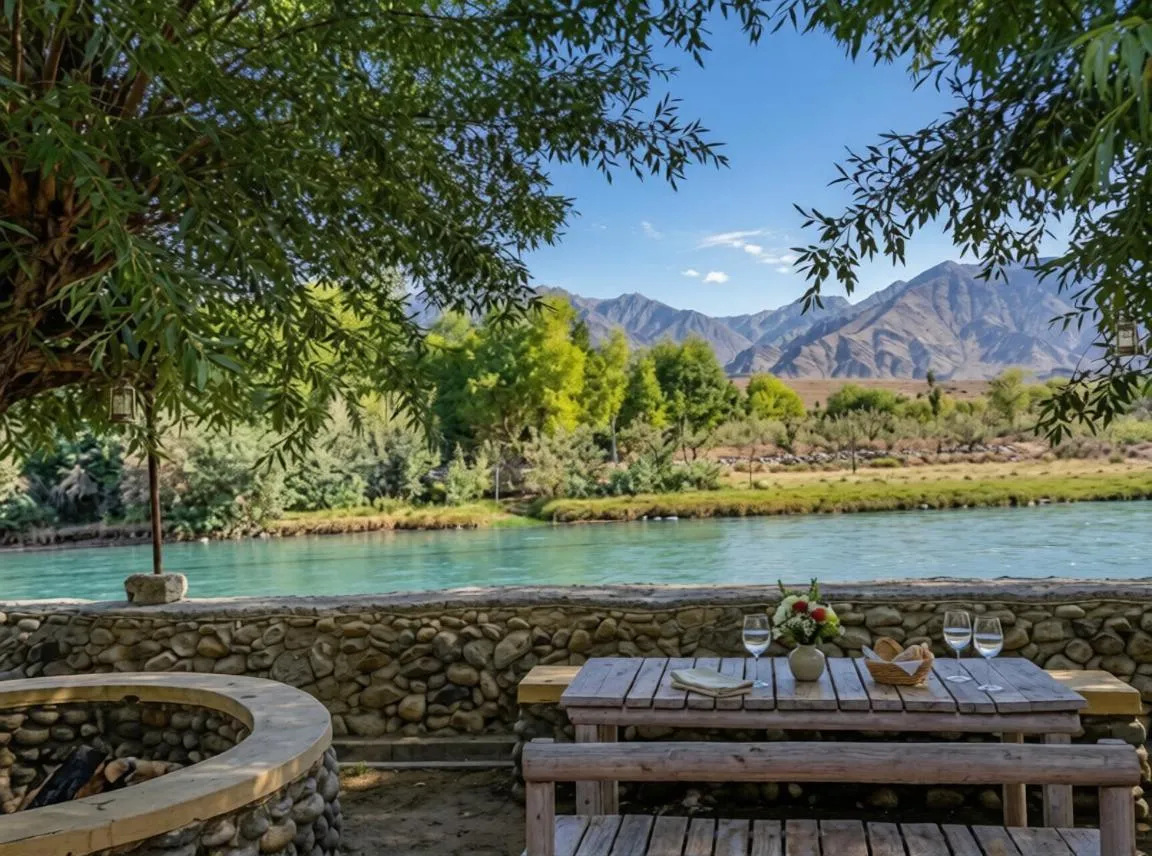 Mountain view in The Nature Residency - A Riverside Resort in Leh
