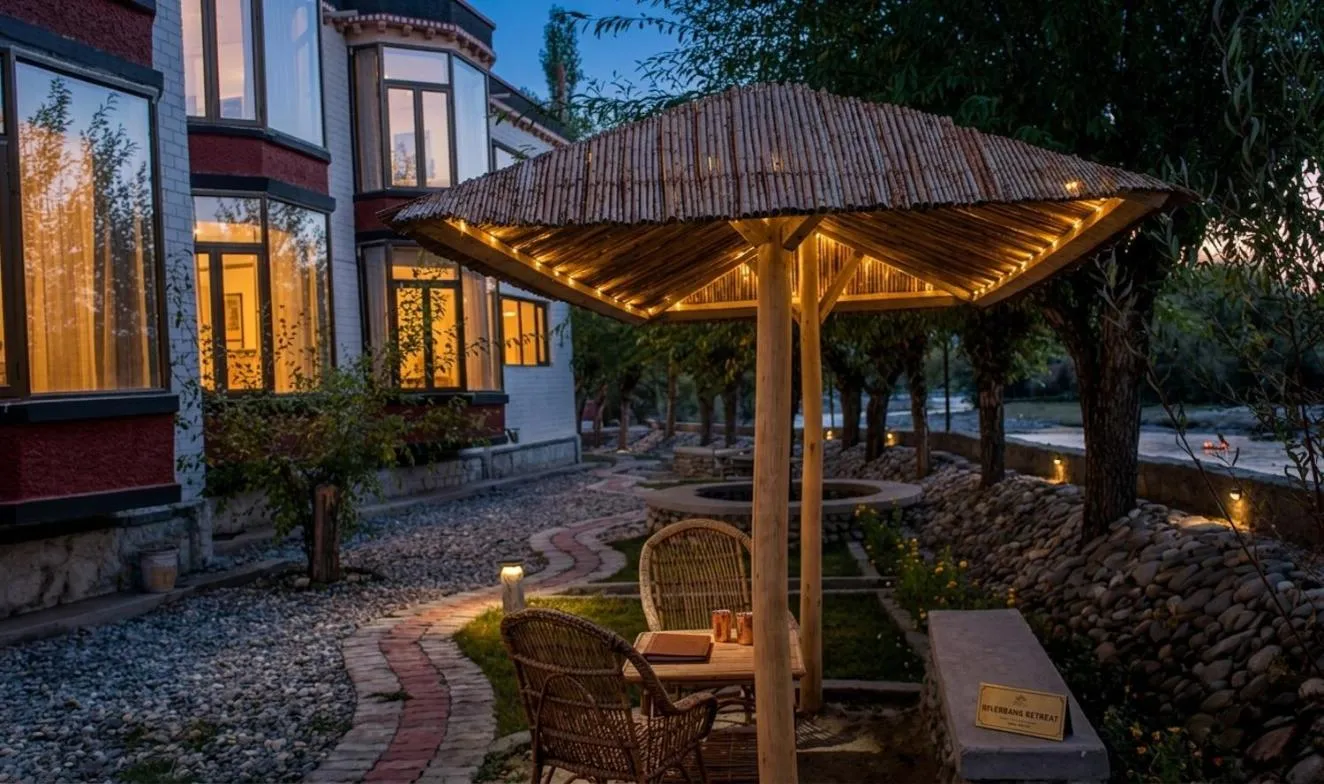 Garden view in The Nature Residency - A Riverside Resort in Leh