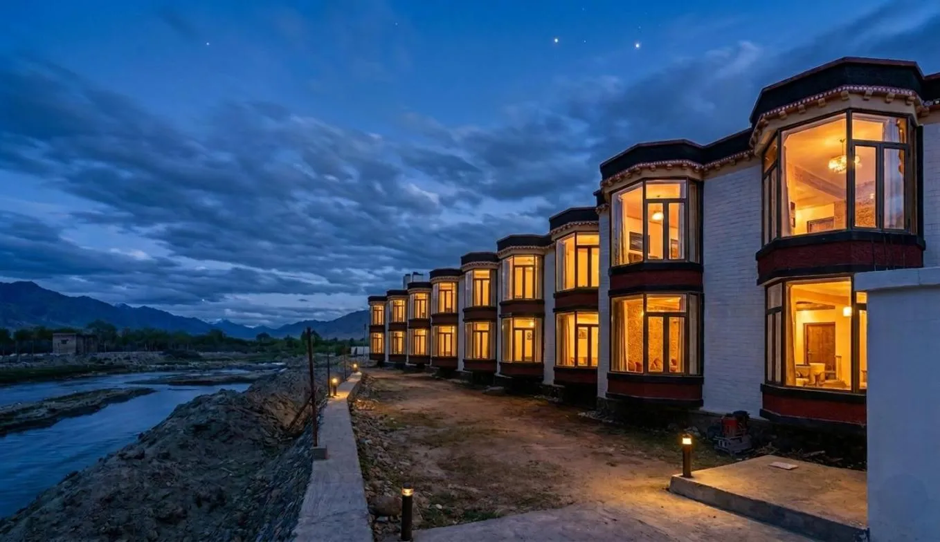 River view in The Nature Residency - A Riverside Resort in Leh