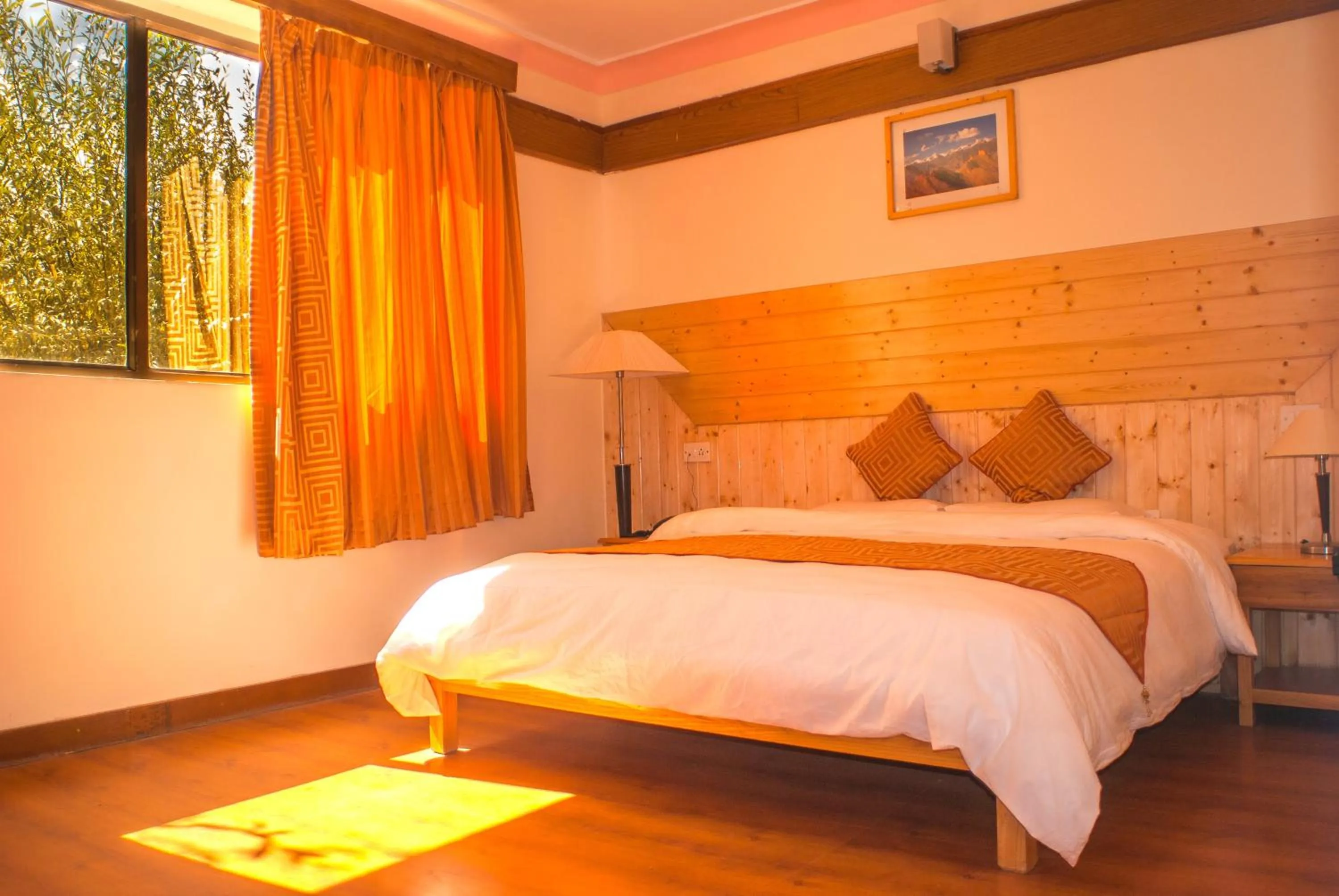 Bedroom, Bed in The Nature Residency - A Riverside Resort in Leh