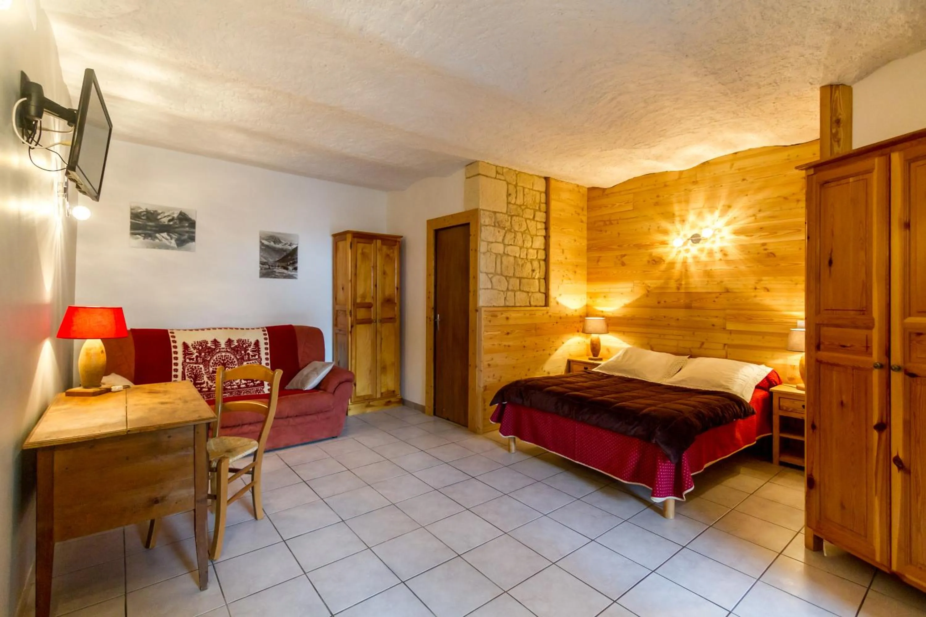 Bed in Chambres d'hotes Les Clarines