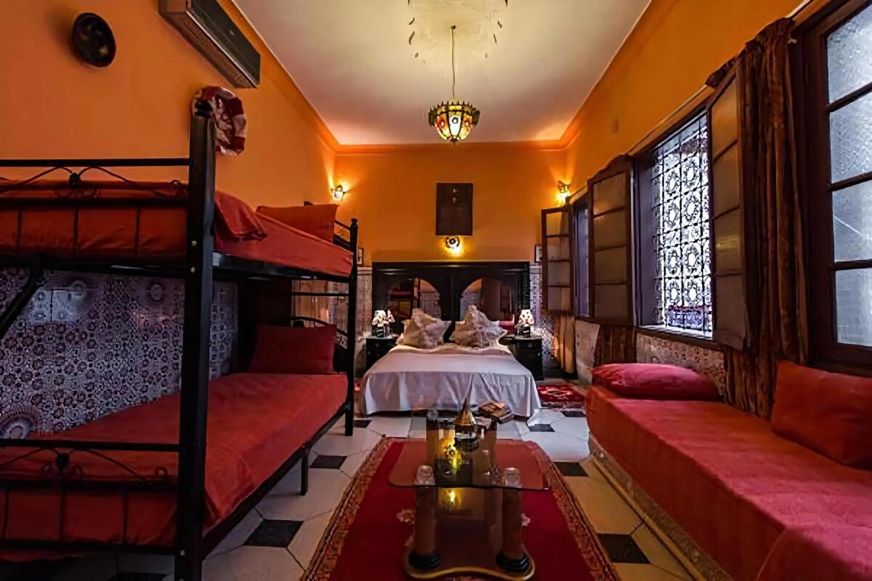 Seating area, Bed in Dar Ahl Tadla