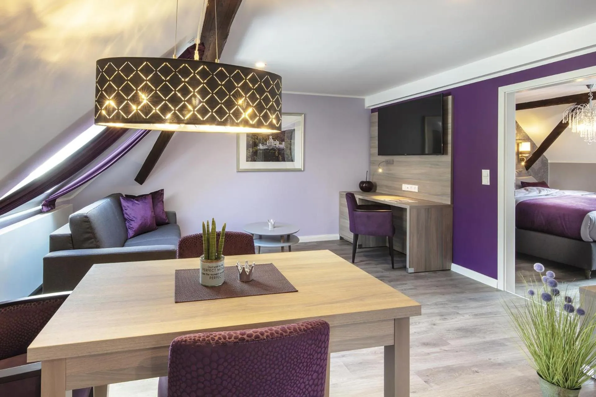 Living room in Apartmenthaus Burgenheimat in Rhens bei Koblenz