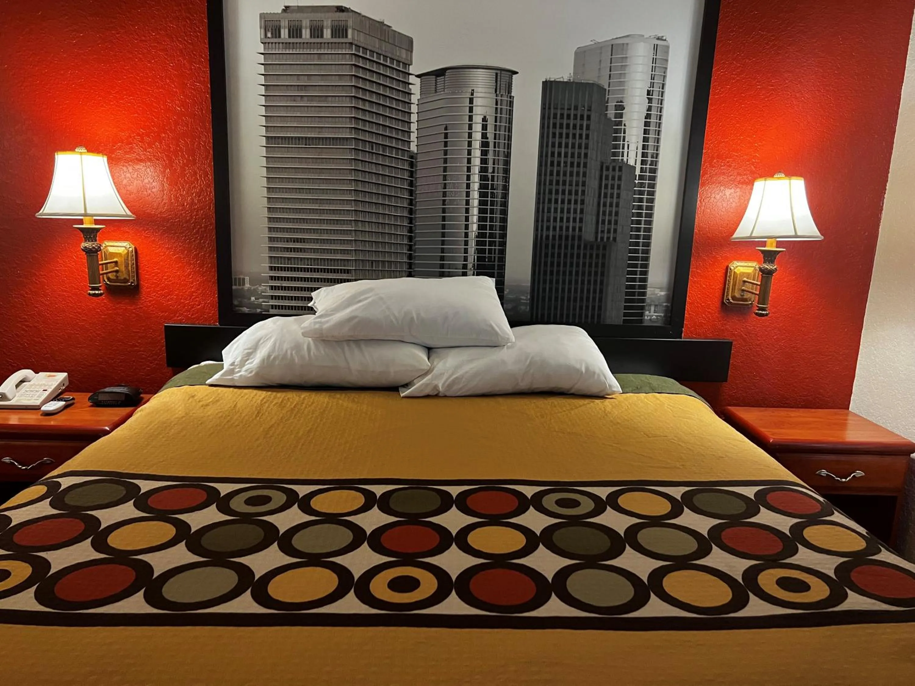 Bed in Super 8 by Wyndham Brookshire TX