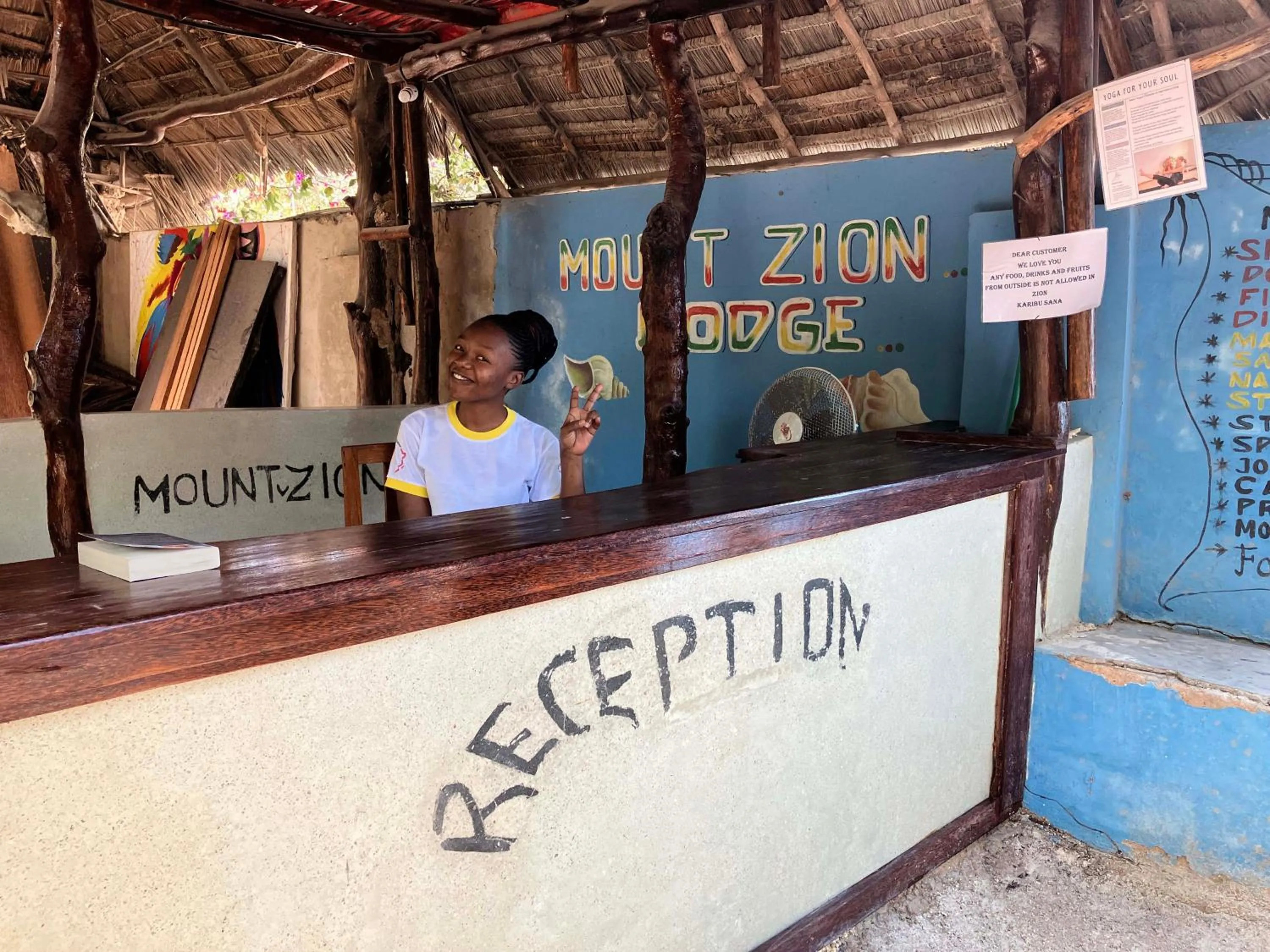 Lobby or reception in Mount Zion Lodge