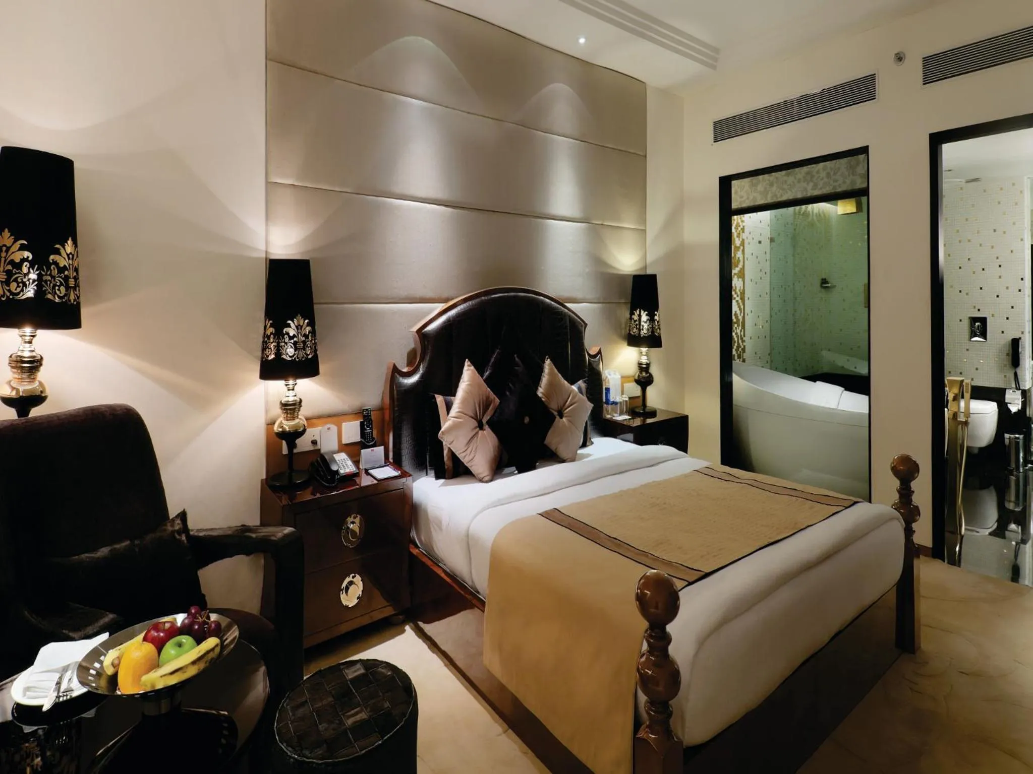 Bedroom in Orange Megastructure LLP