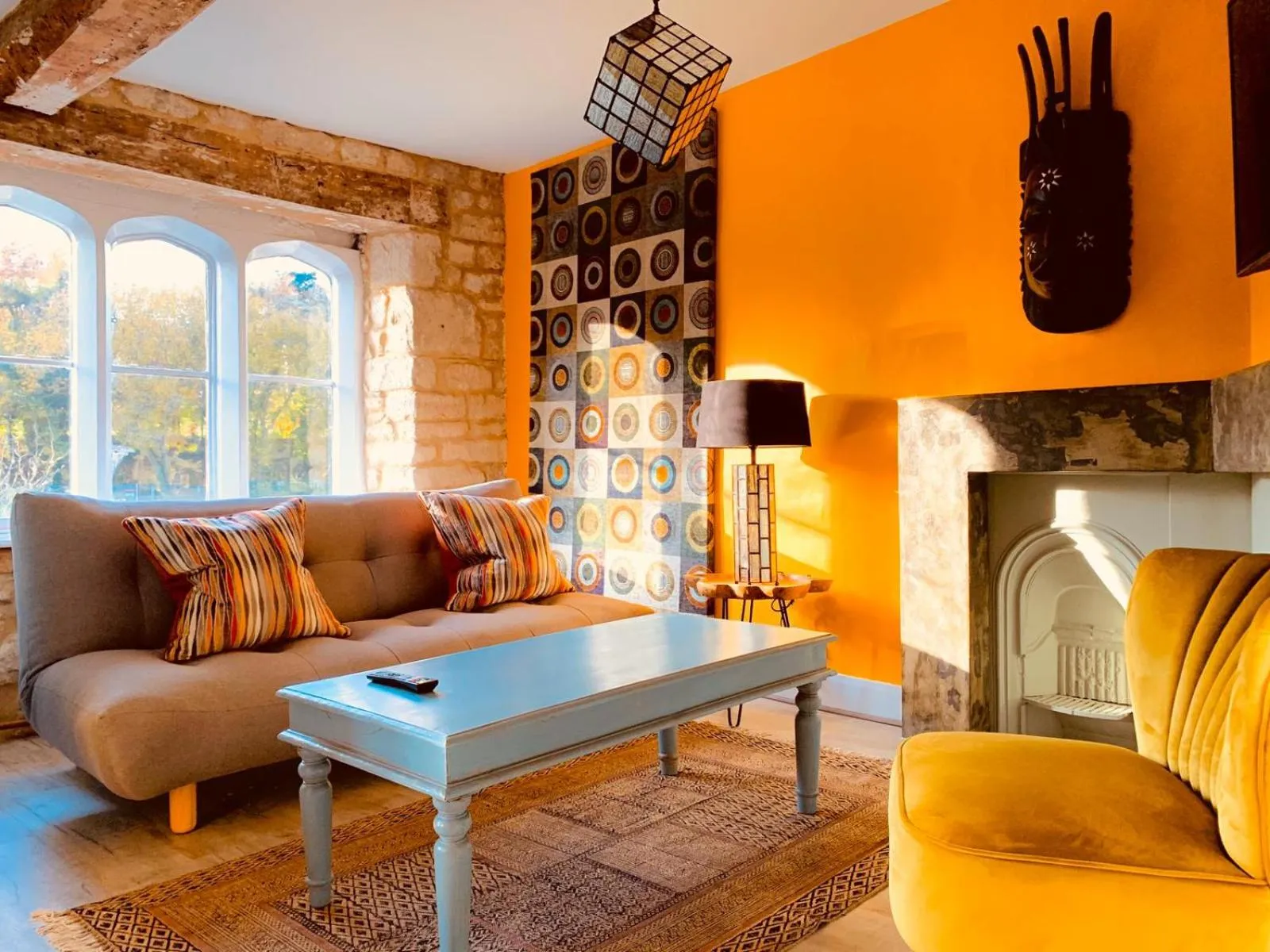 Living room in Old Fleece Apartments