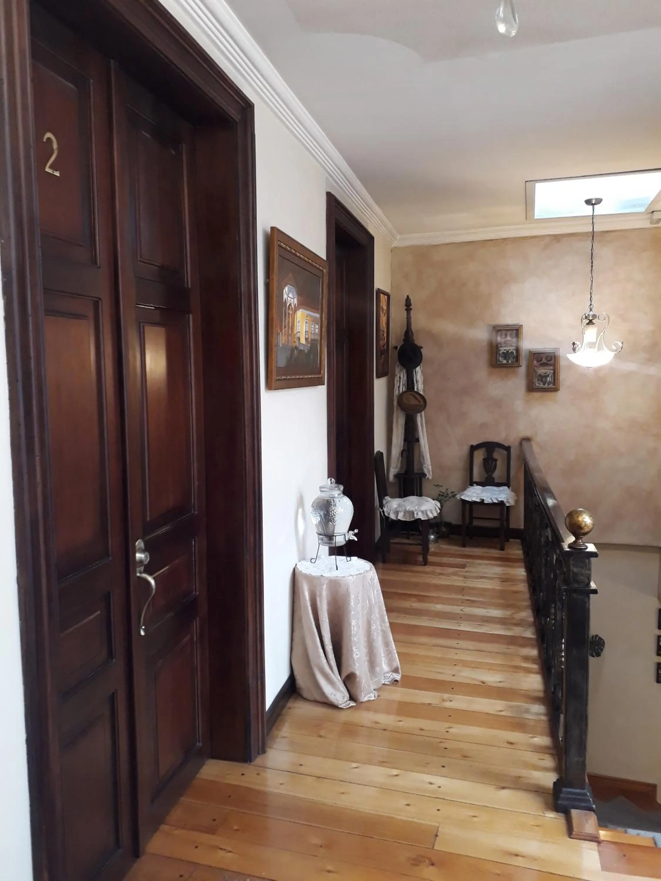 Seating area, Bed in La Posada Cuencana Hotel