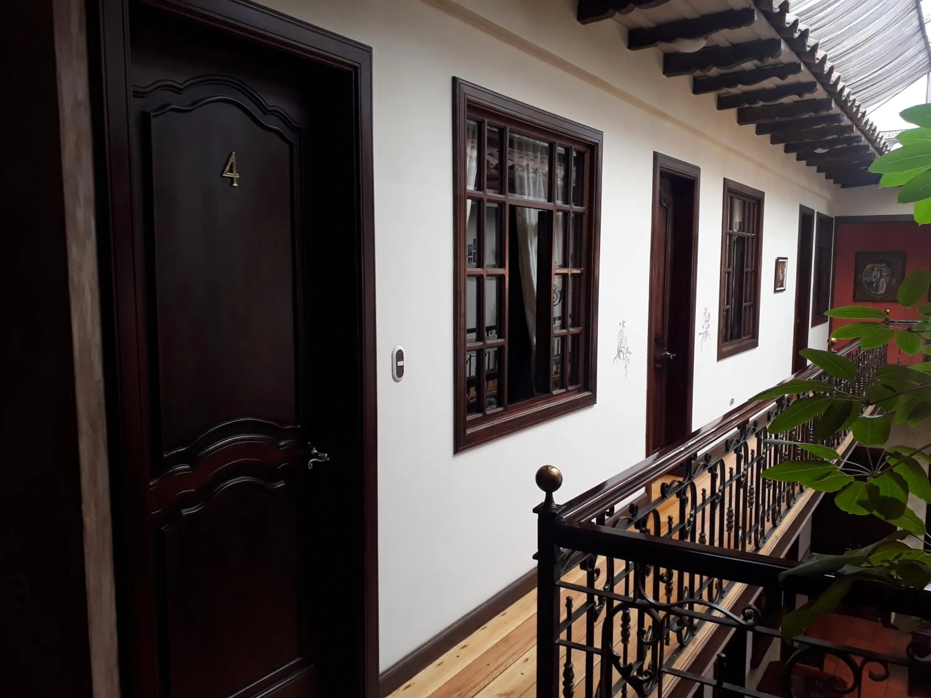 Patio in La Posada Cuencana Hotel