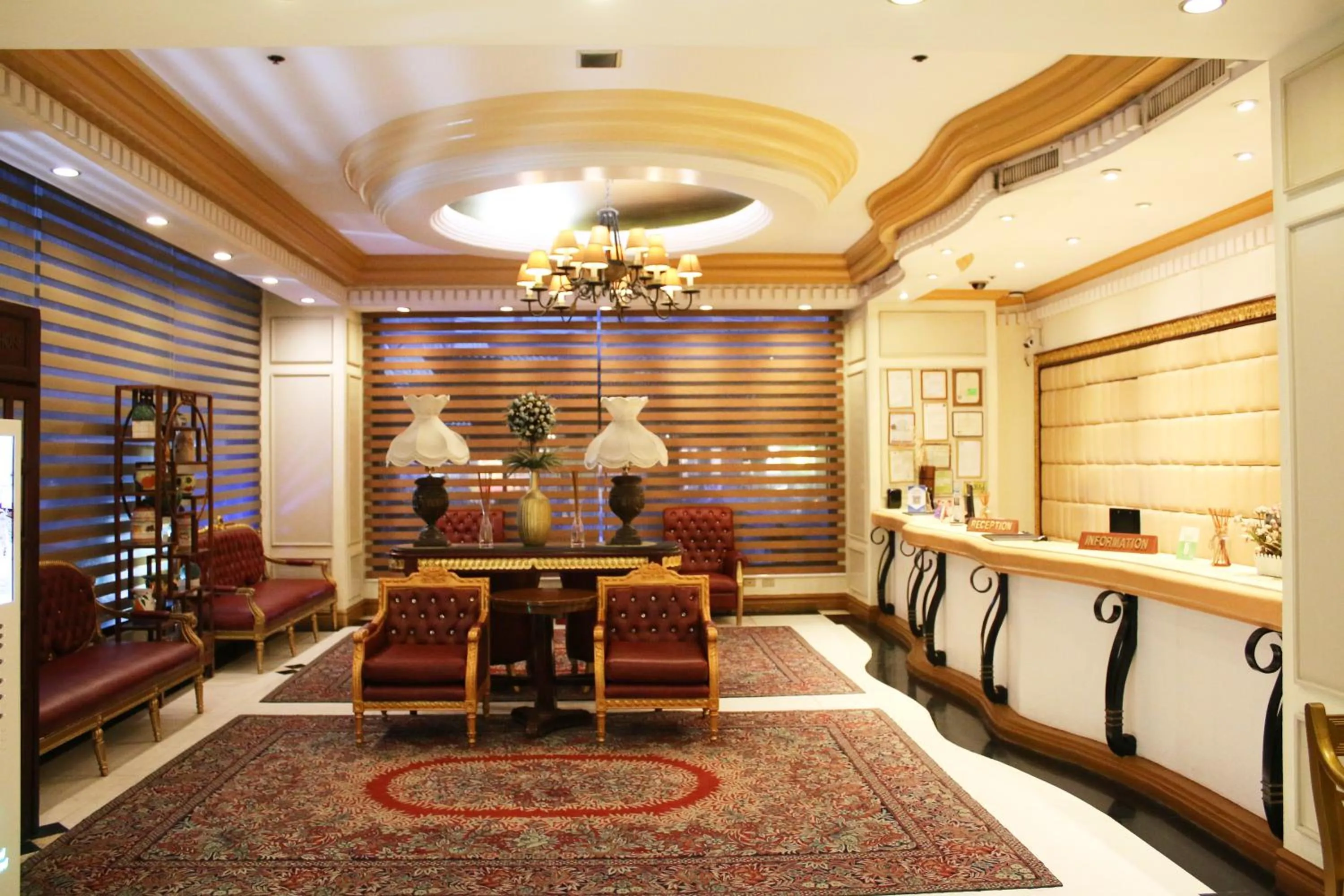 Lobby or reception in Tiara Oriental Hotel Makati powered by Cocotel