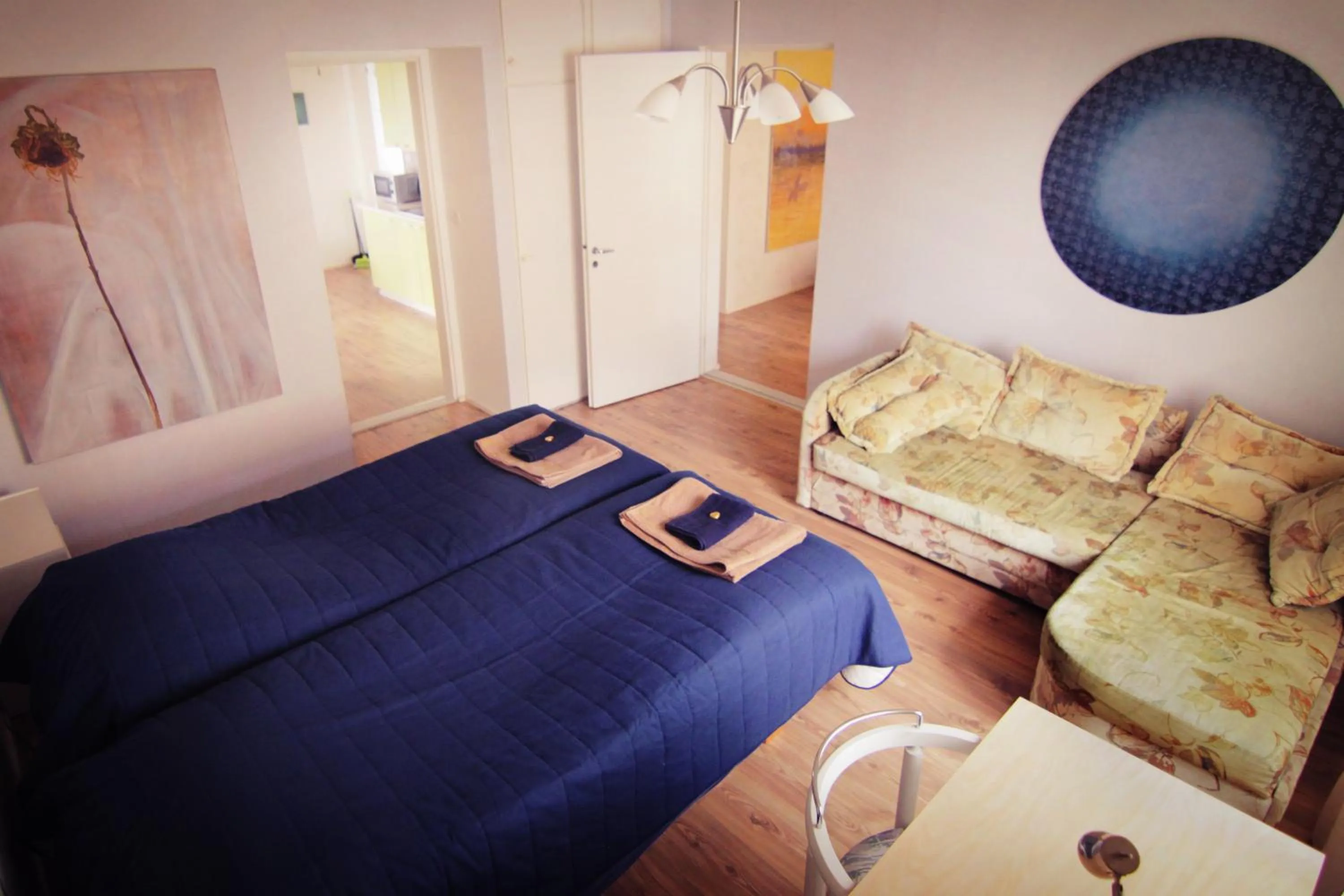 Bedroom, Bed in Apartment Hotel Kuukkarin Kortteeri