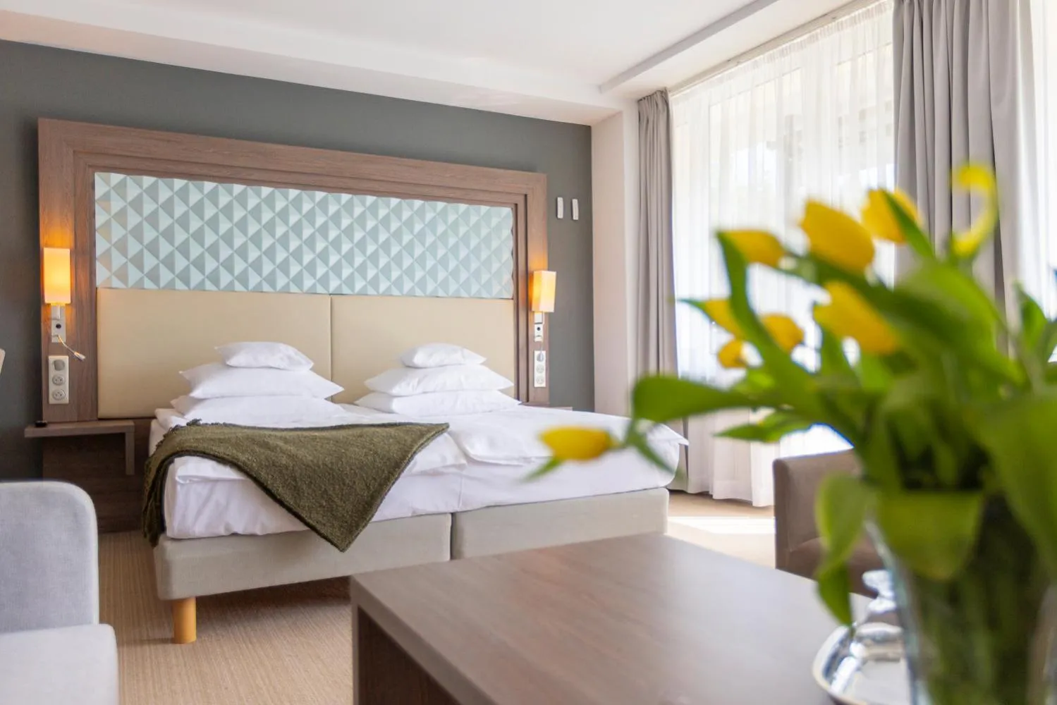 Bed in Hotel Perła Południa