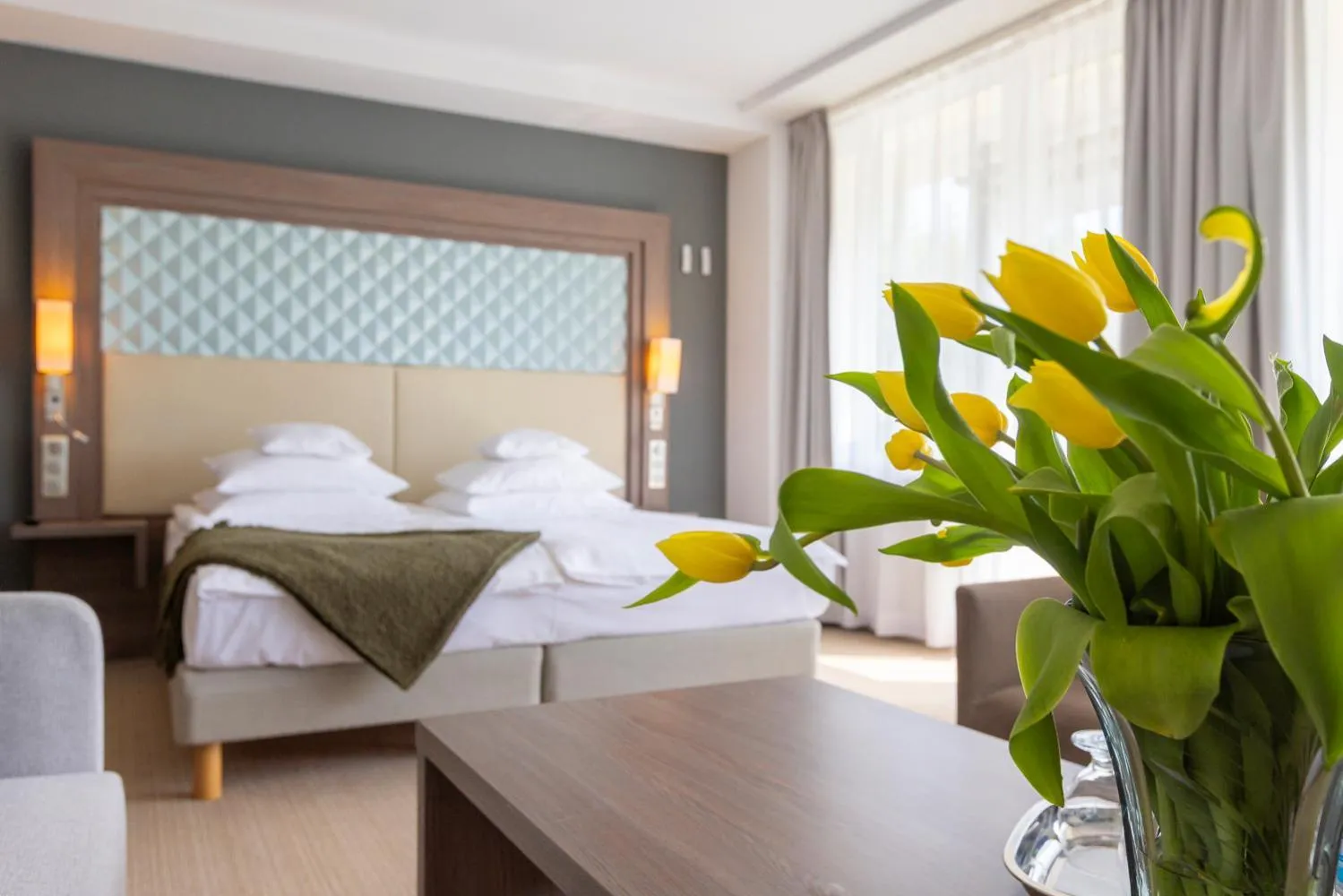 Bed in Hotel Perła Południa