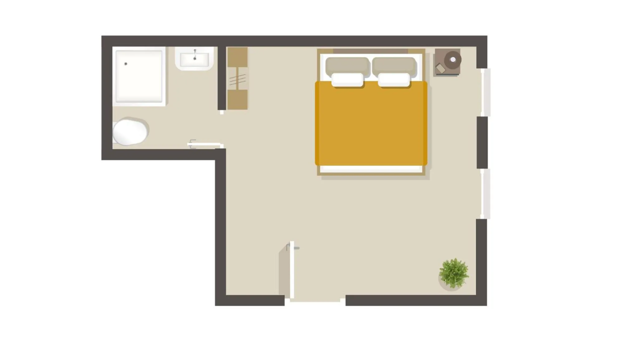 Floor plan in Biohotel Kunstquartier
