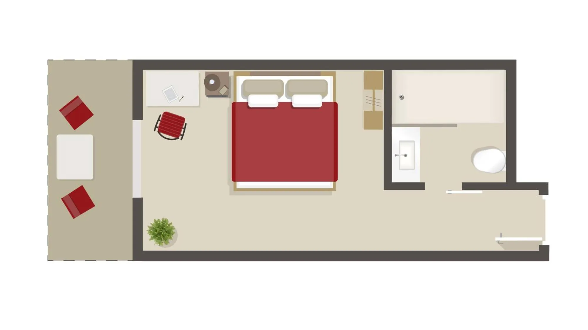 Floor plan in Biohotel Kunstquartier