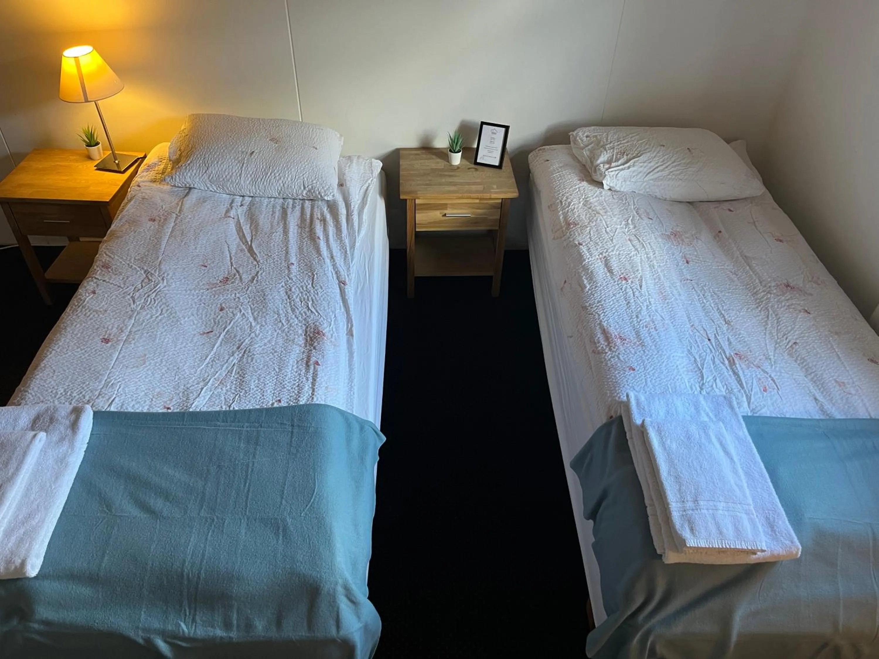 Bed in Engimyri Lodge