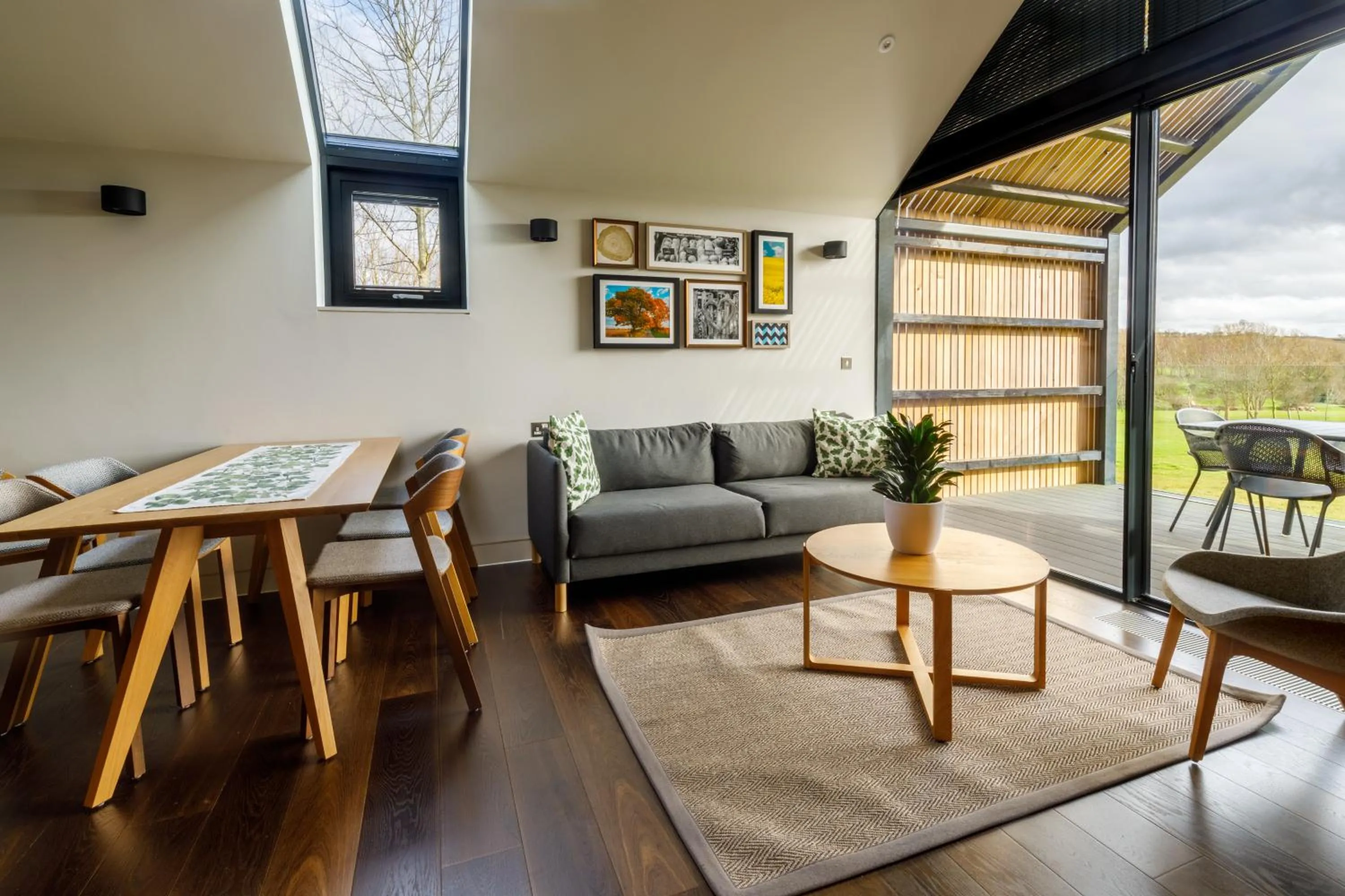 Seating area in Feldon Valley