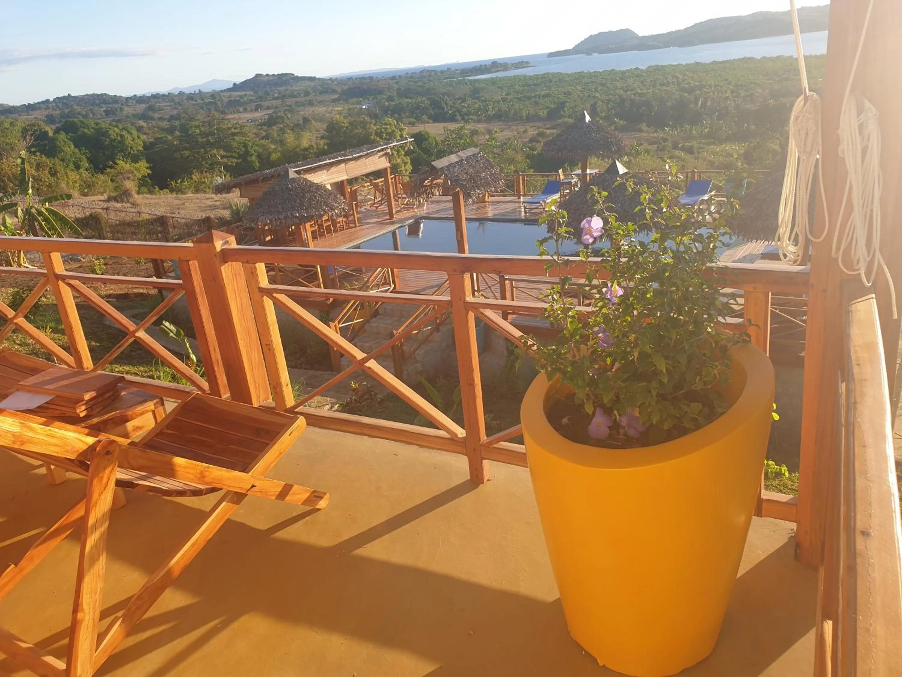 Patio in villa nosy détente
