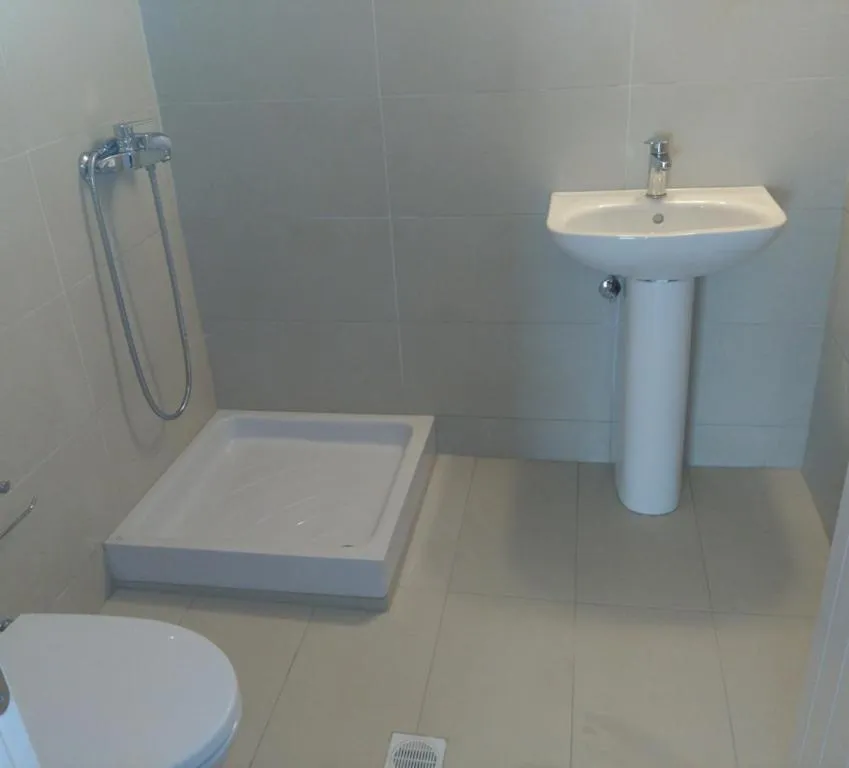 Bathroom in Milos Bay Suites