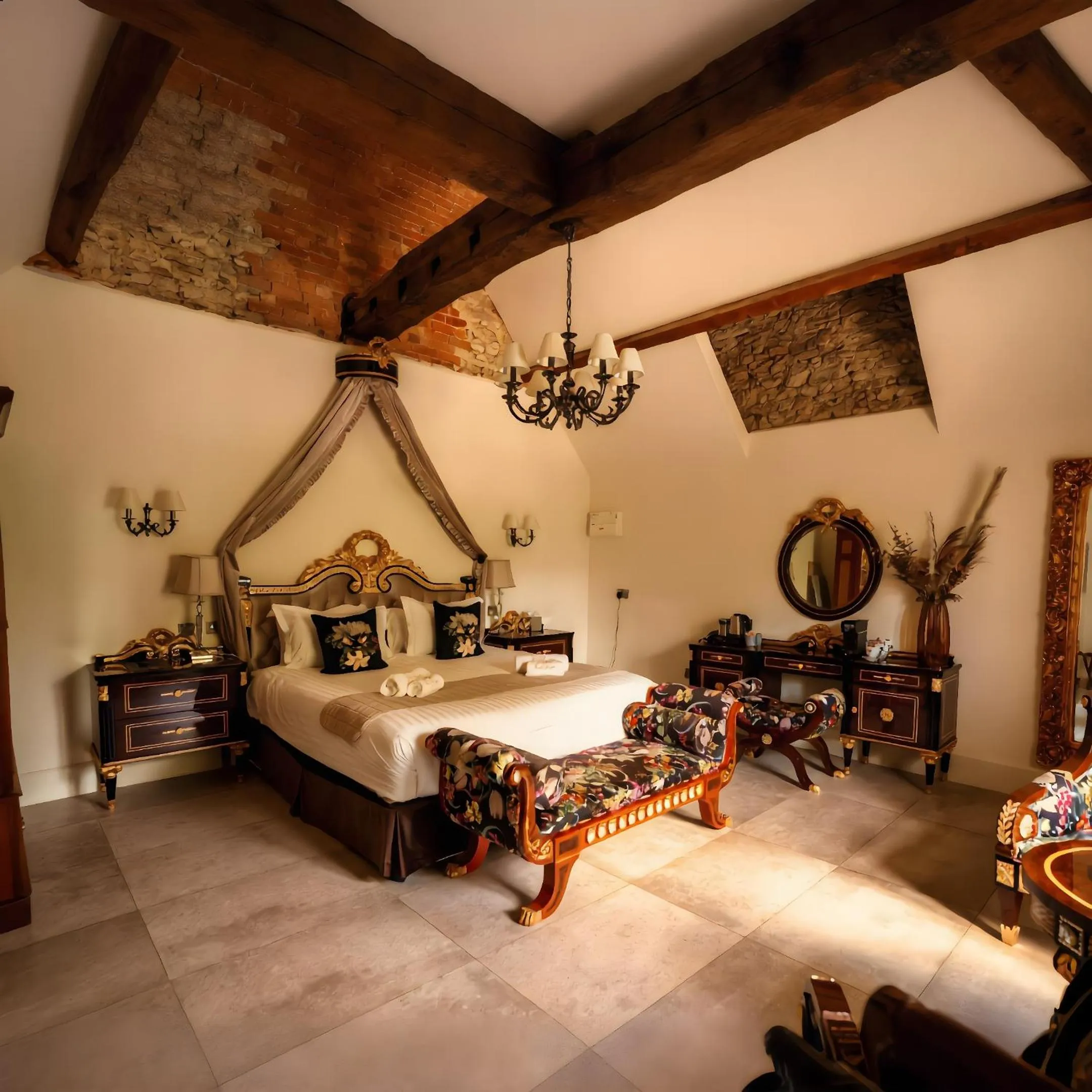 Bed in Weston Manor Hotel