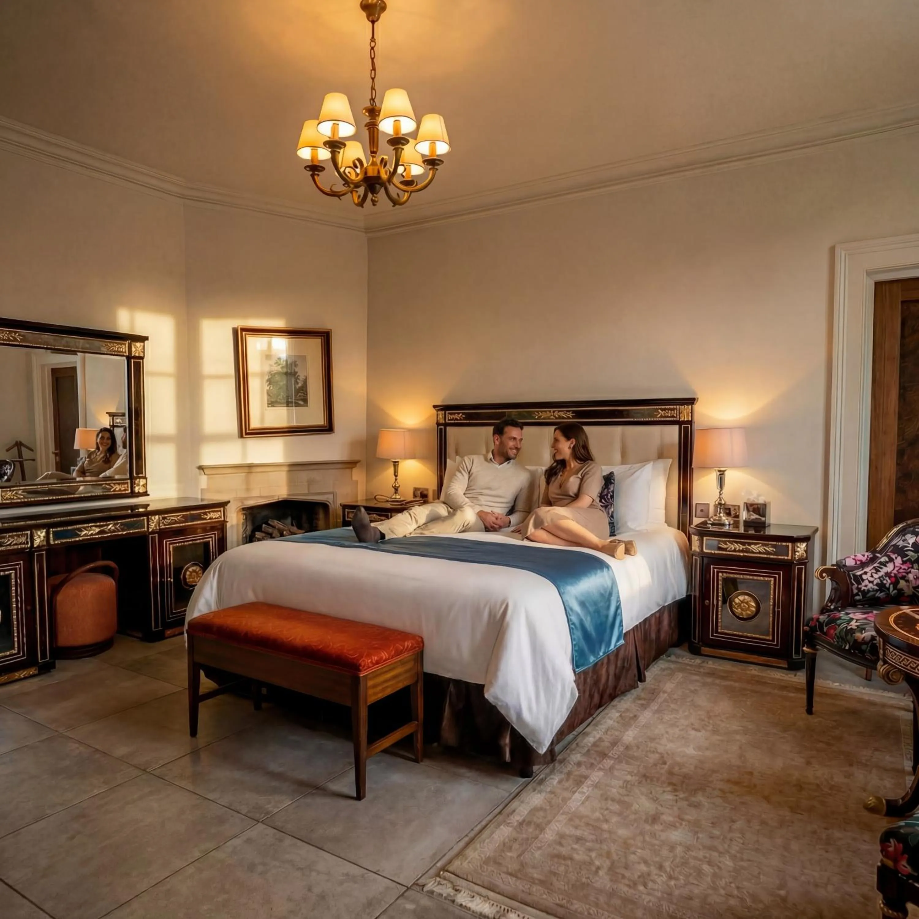 Bed in Weston Manor Hotel