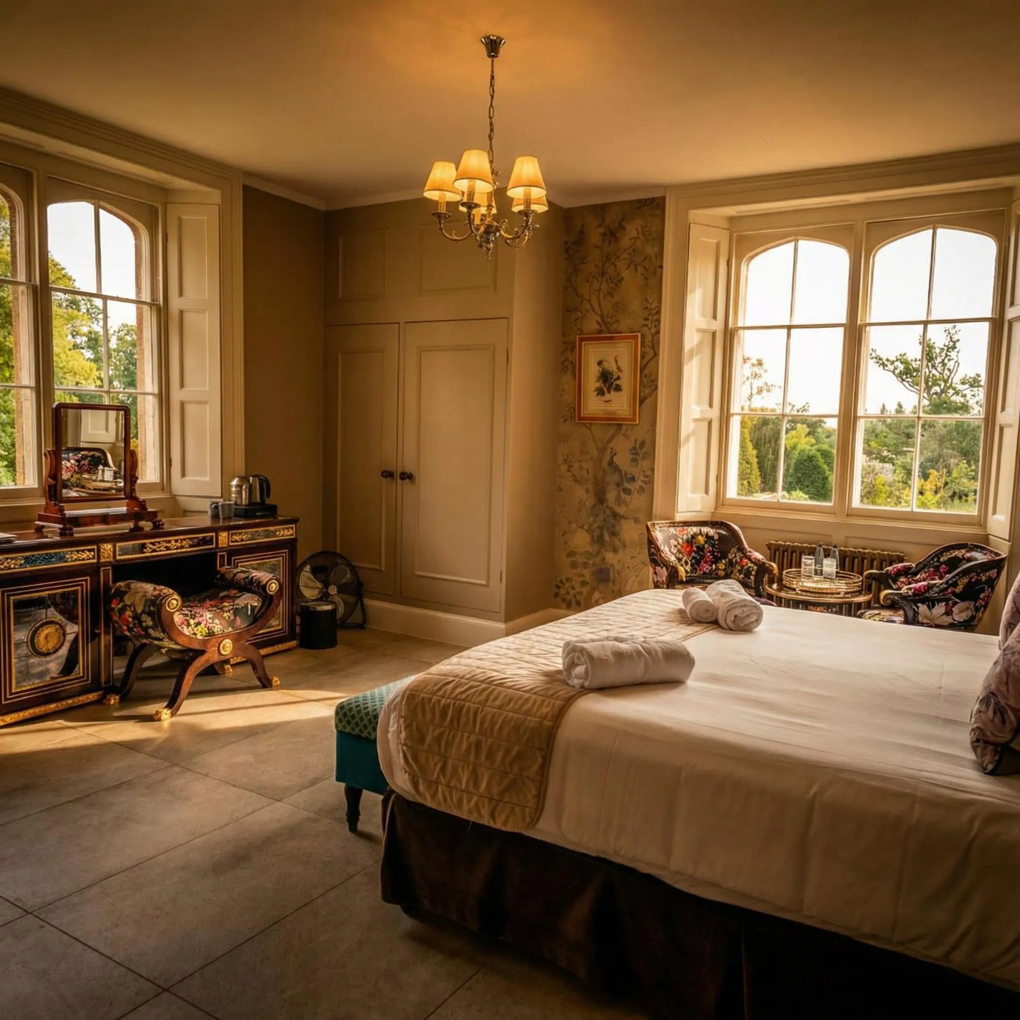 Bed in Weston Manor Hotel