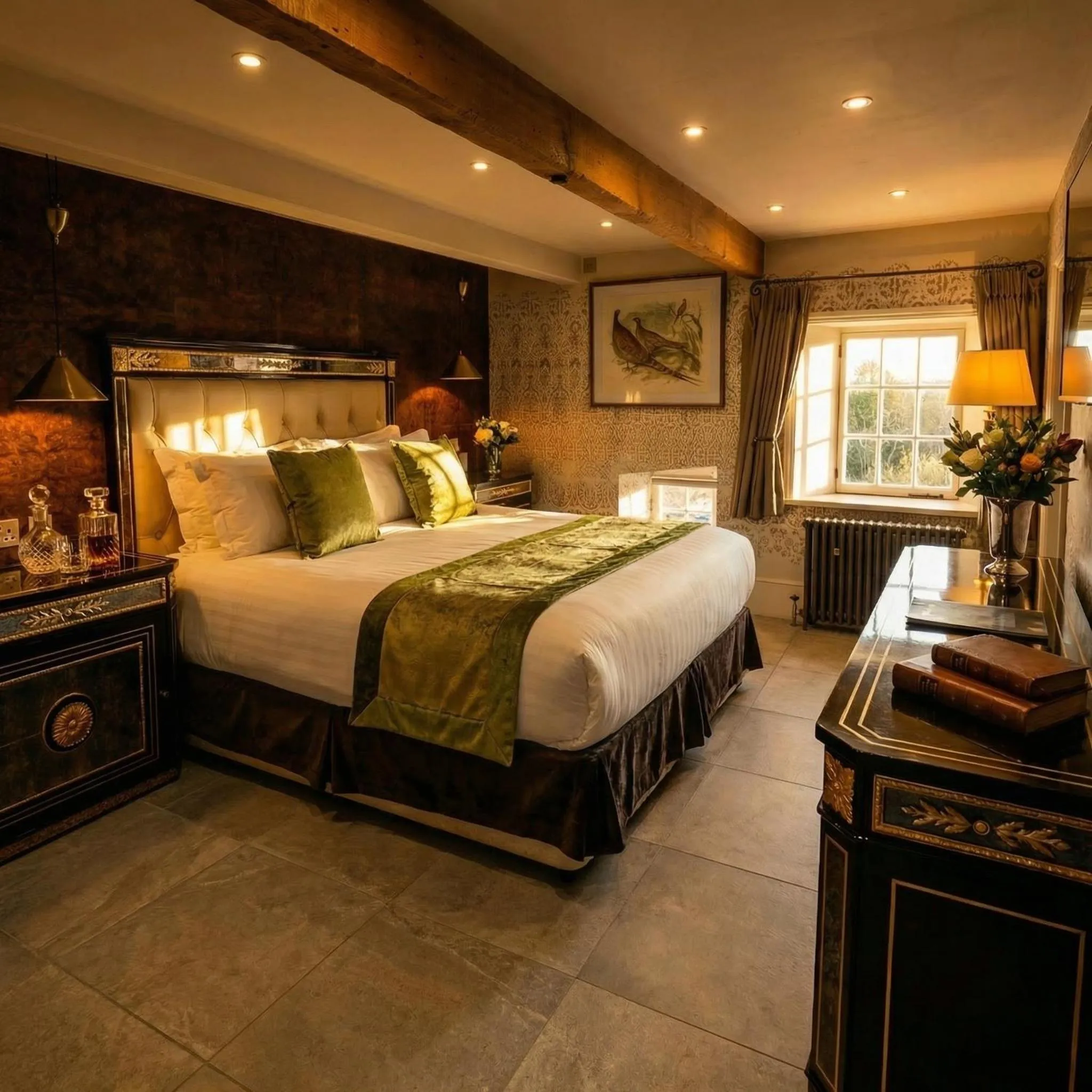 Bed in Weston Manor Hotel