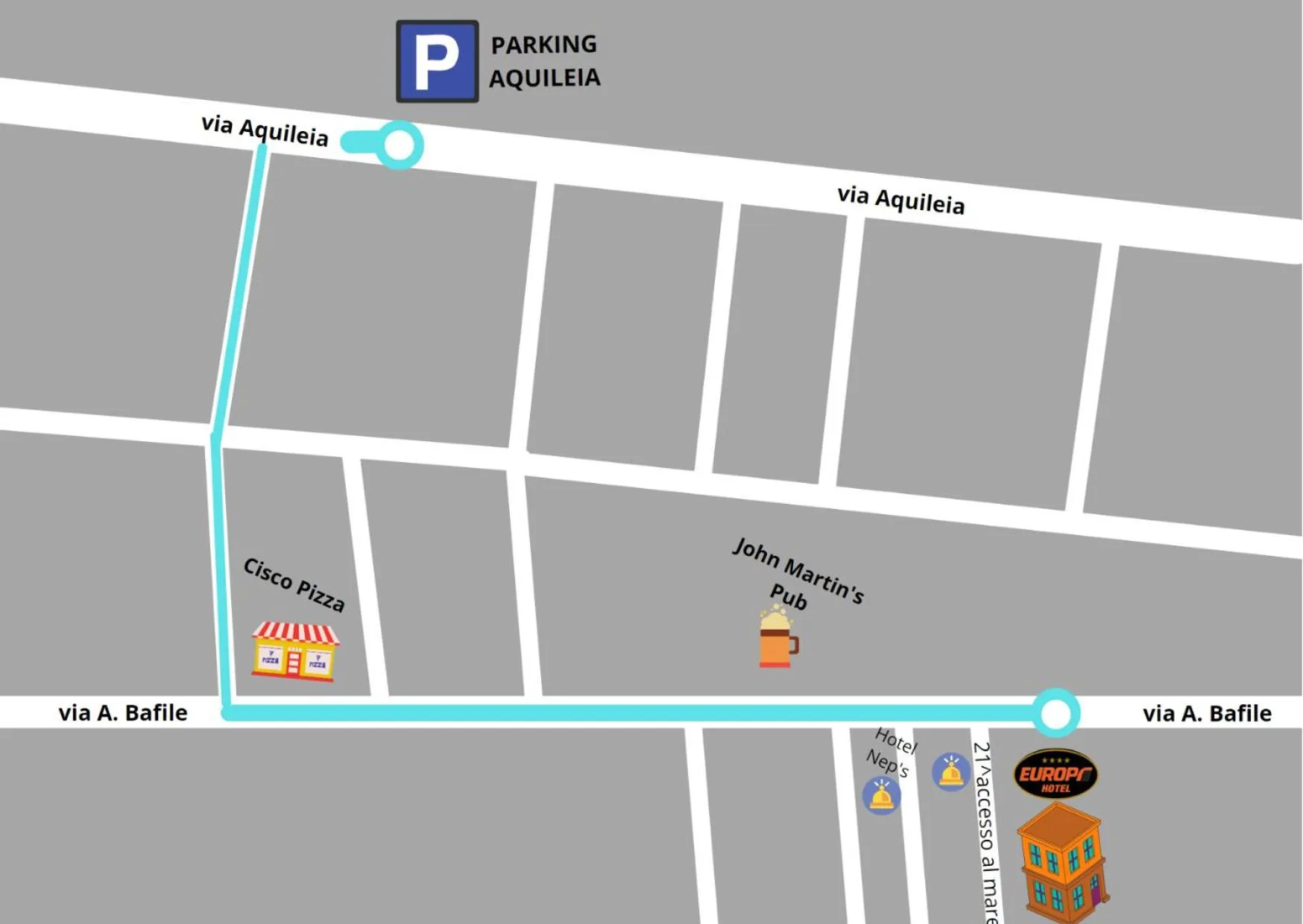 Parking in Hotel Europa