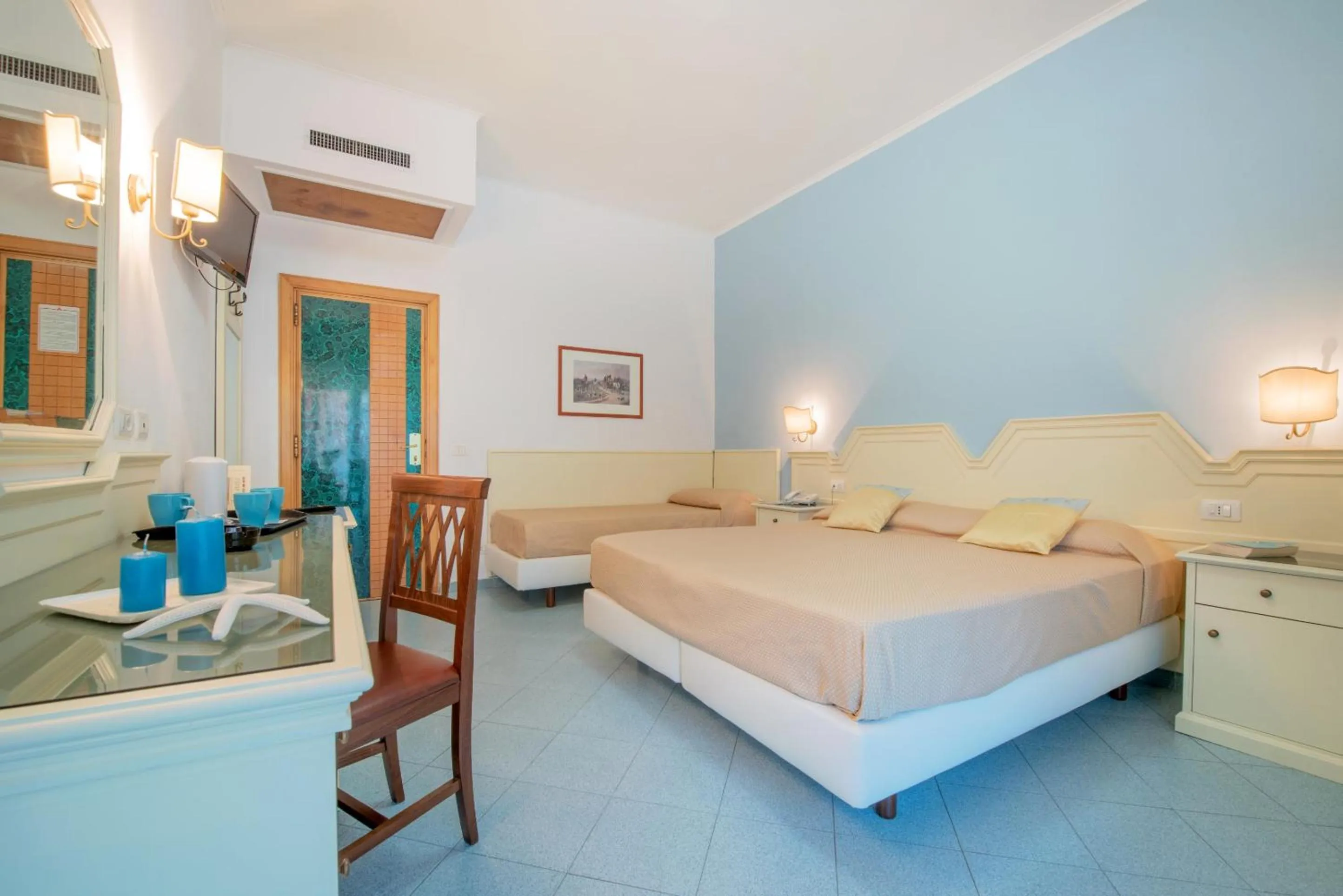 Bed in Hotel Ascot Sorrento