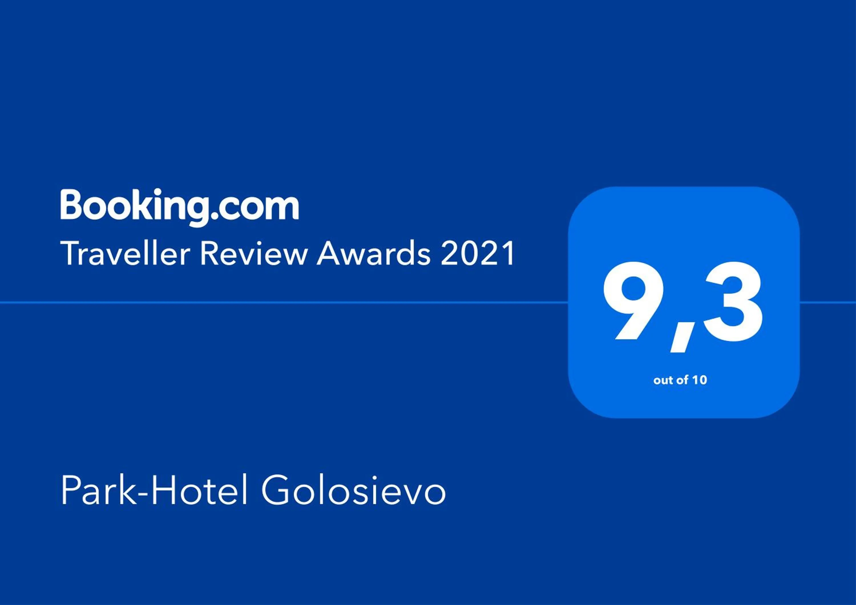 Certificate/Award in Park-Hotel Golosievo
