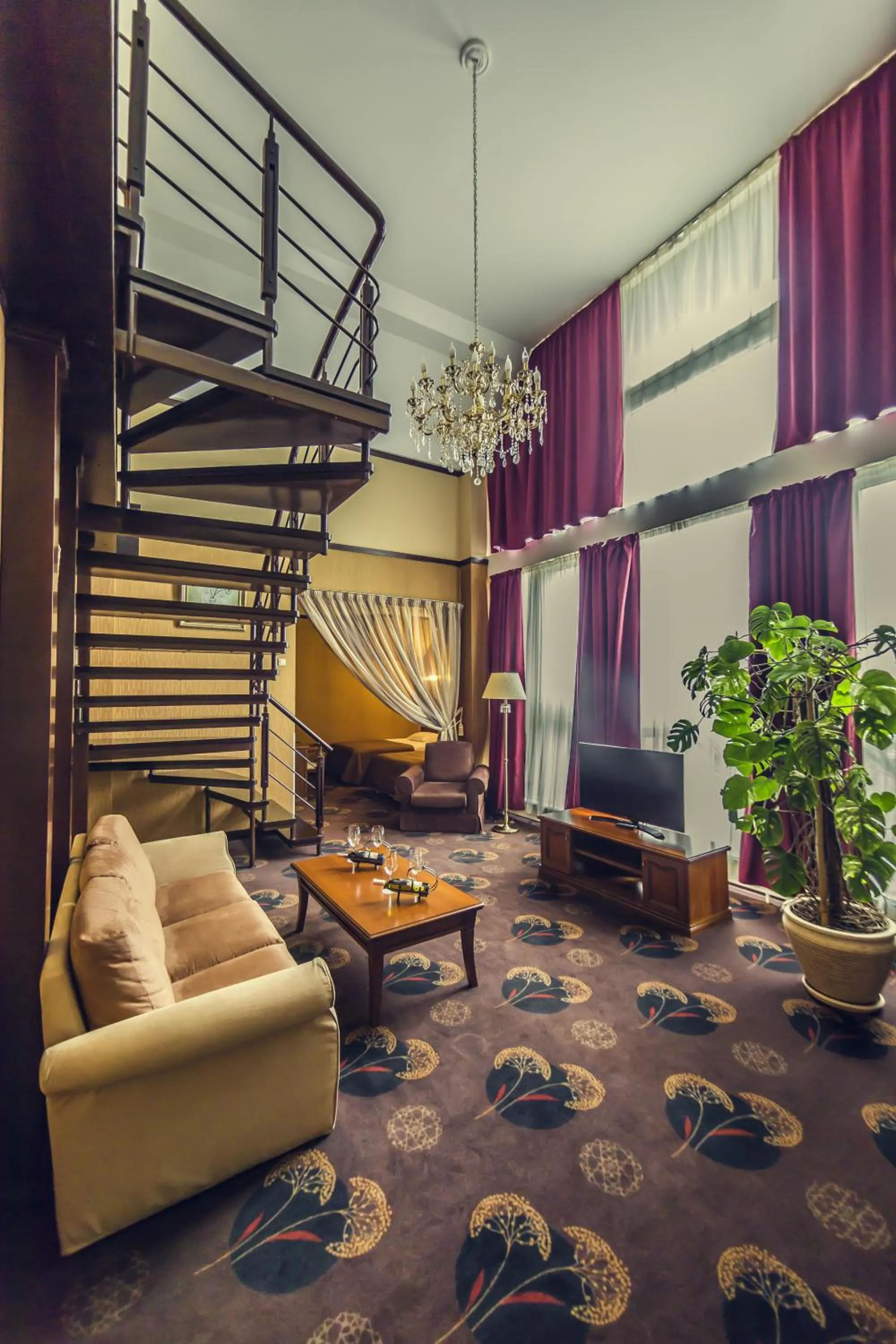 Living room in Park-Hotel Golosievo