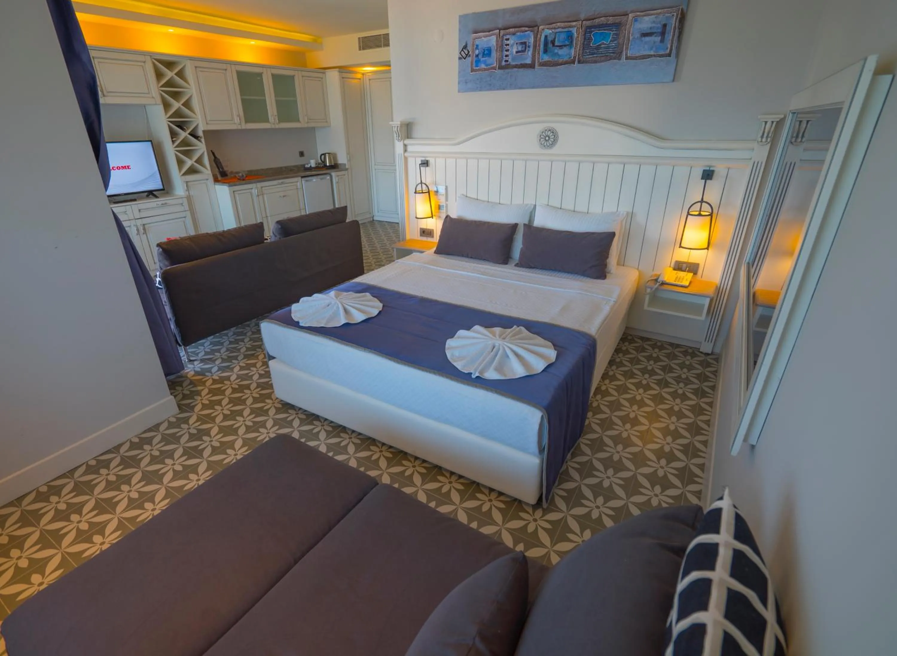 Bed in Marmaris Beach Hotel