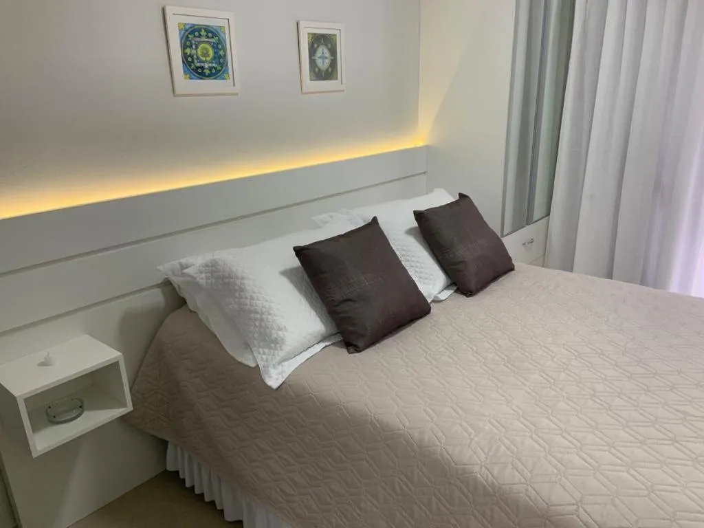 Bed in Pousada Mar de Cristal