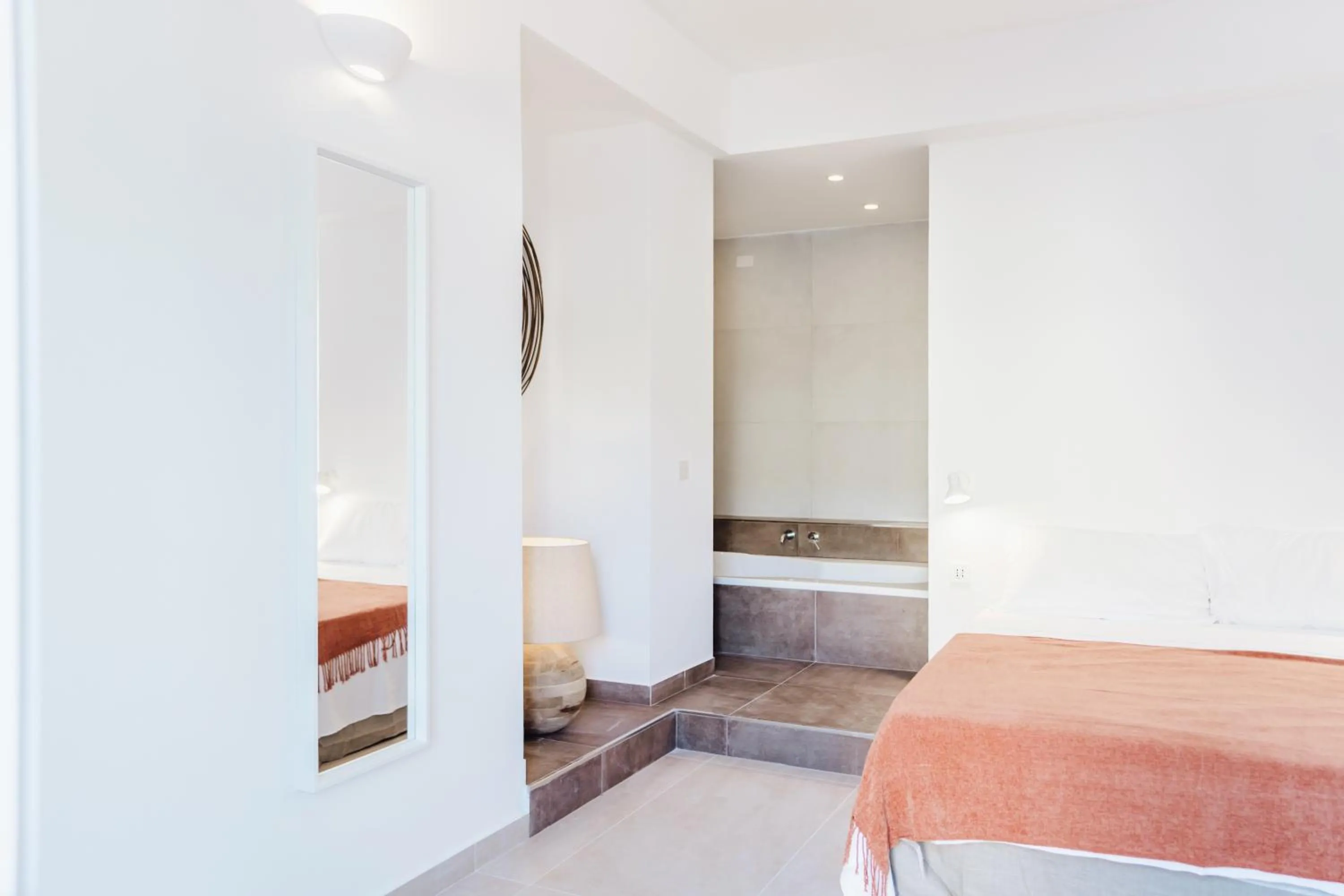 Photo of the whole room, Bed in Break for two