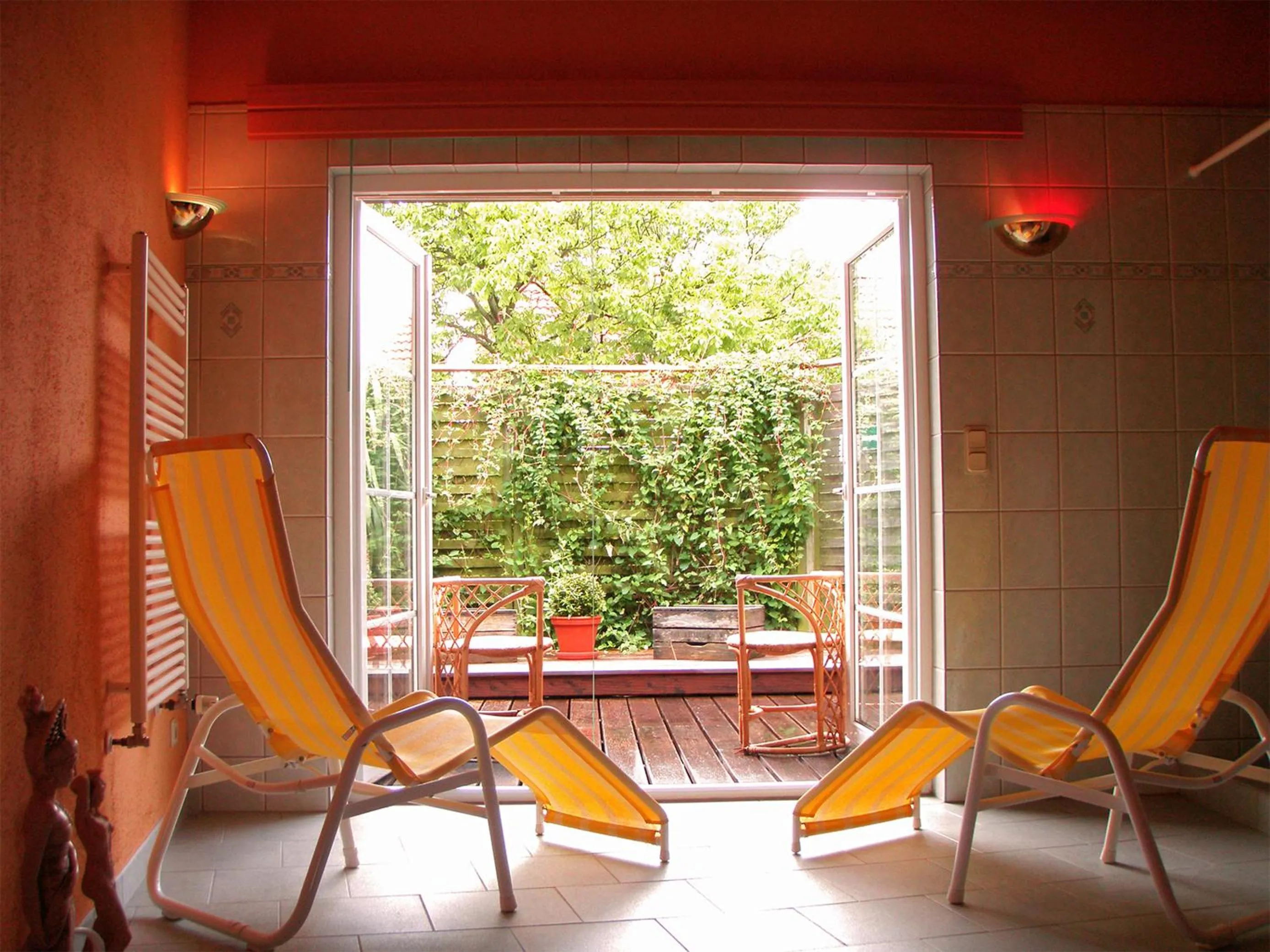 Sauna in BinzHotel Landhaus Waechter