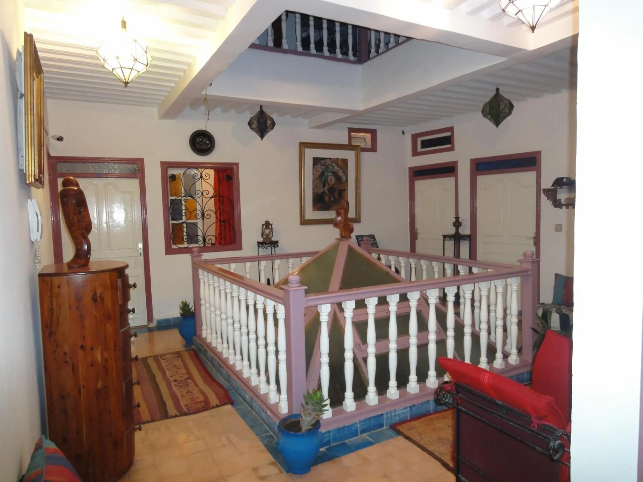 Decorative detail, Bed in Hôtel Riad Gnaoua