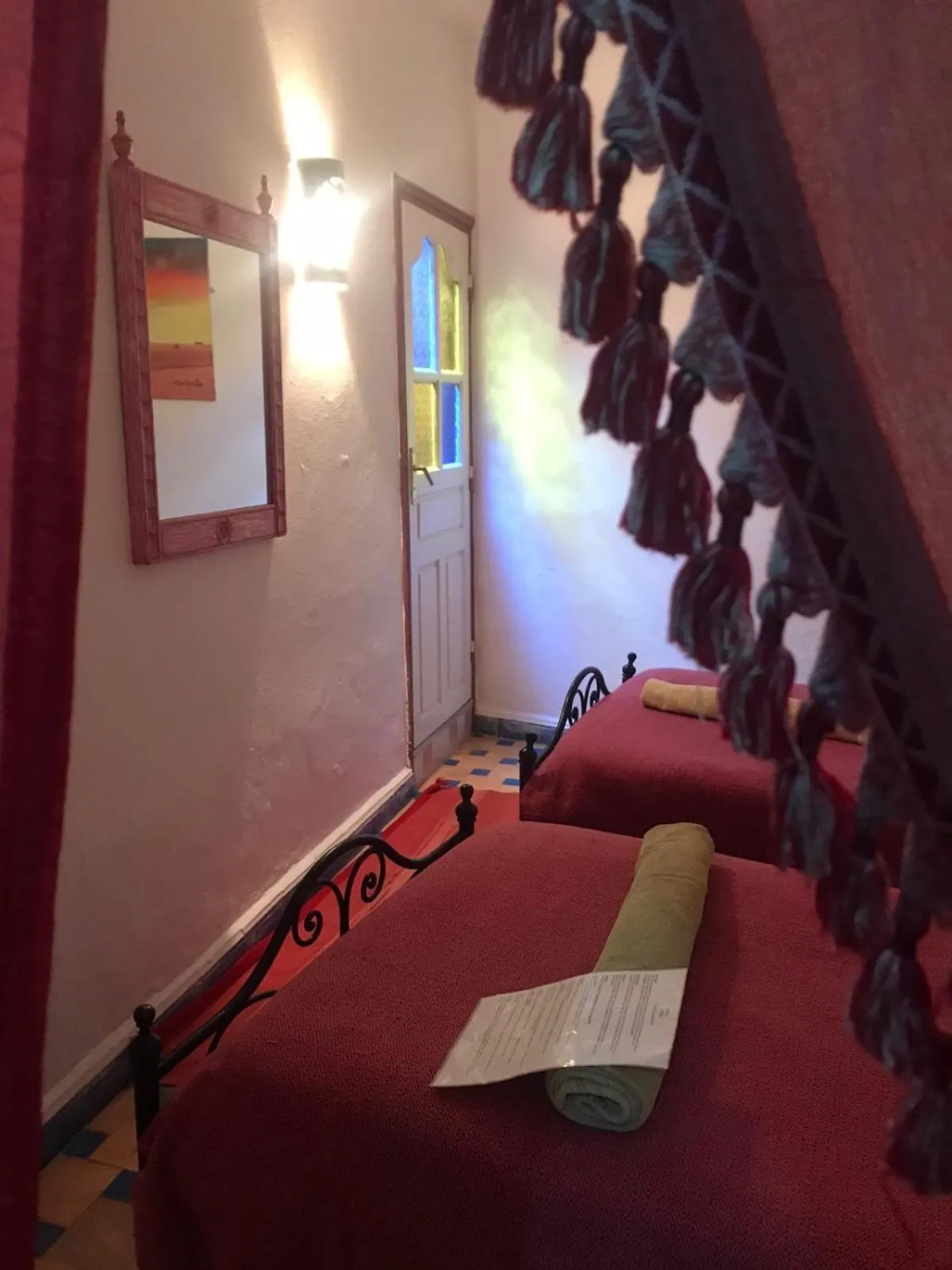 Bedroom, Bed in Hôtel Riad Gnaoua